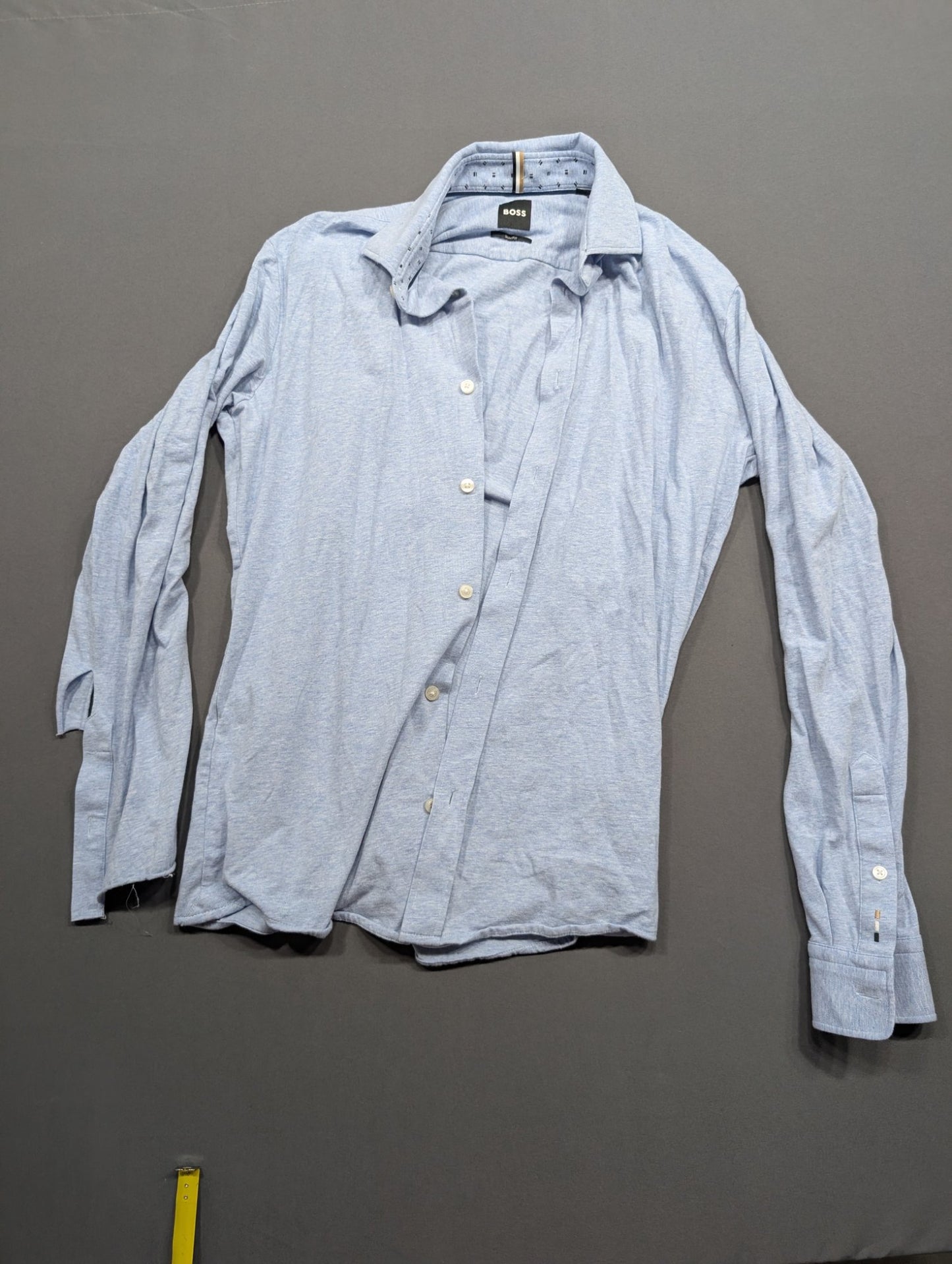 BOSS Hugo Boss Slim Fit Button-Up Shirt Light Blue Men's L