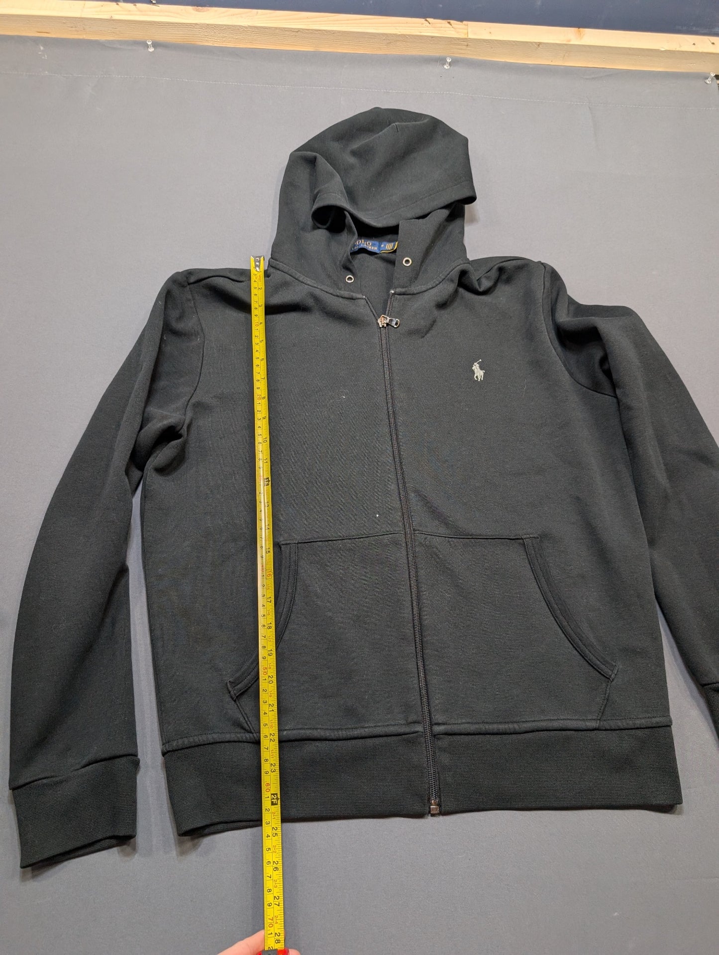 Polo Ralph Lauren Men's Full-Zip Hoodie Sweatshirt Dark Grey Size M