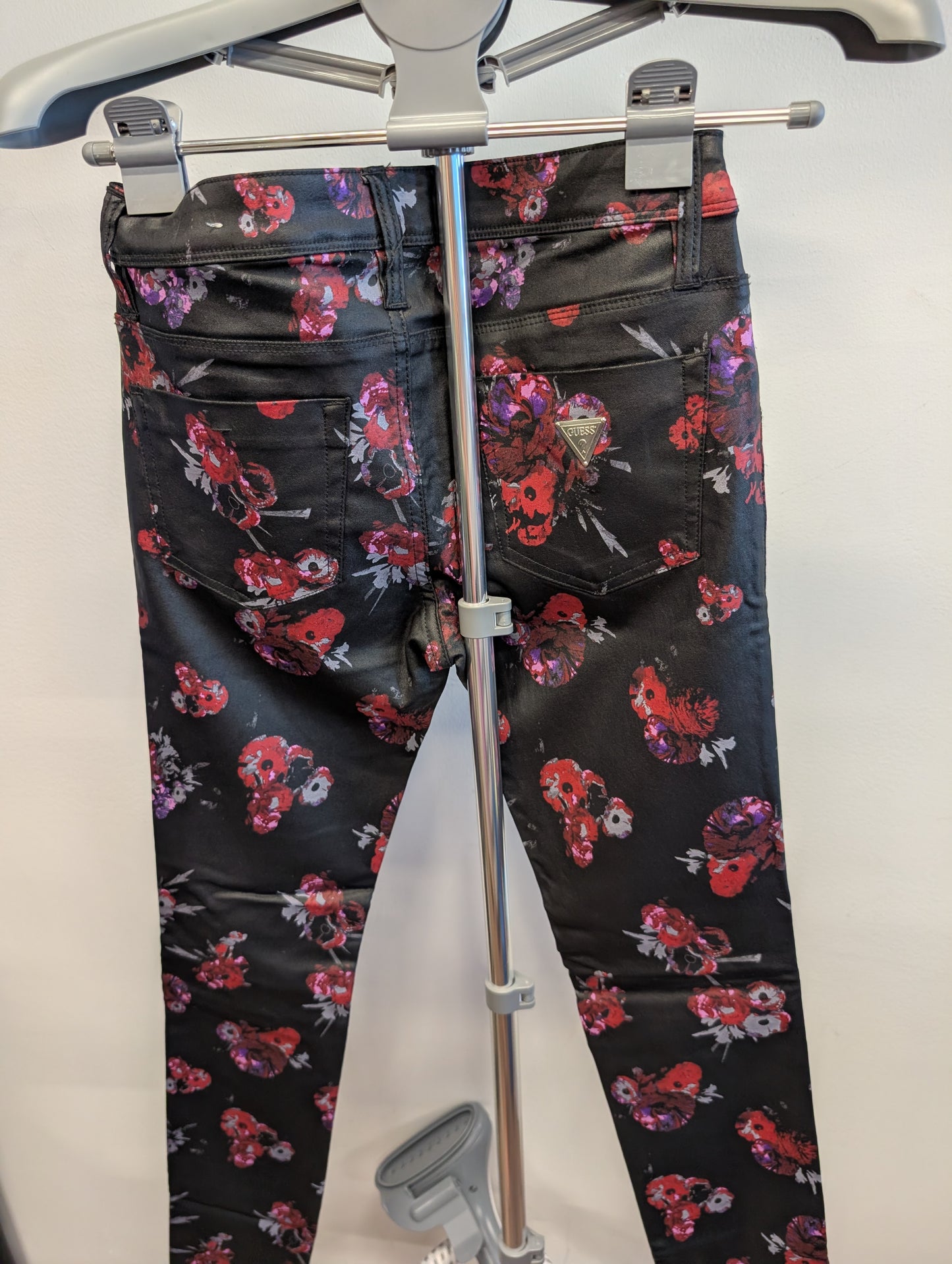 Guess Low Rise Super Skinny Floral Jeans