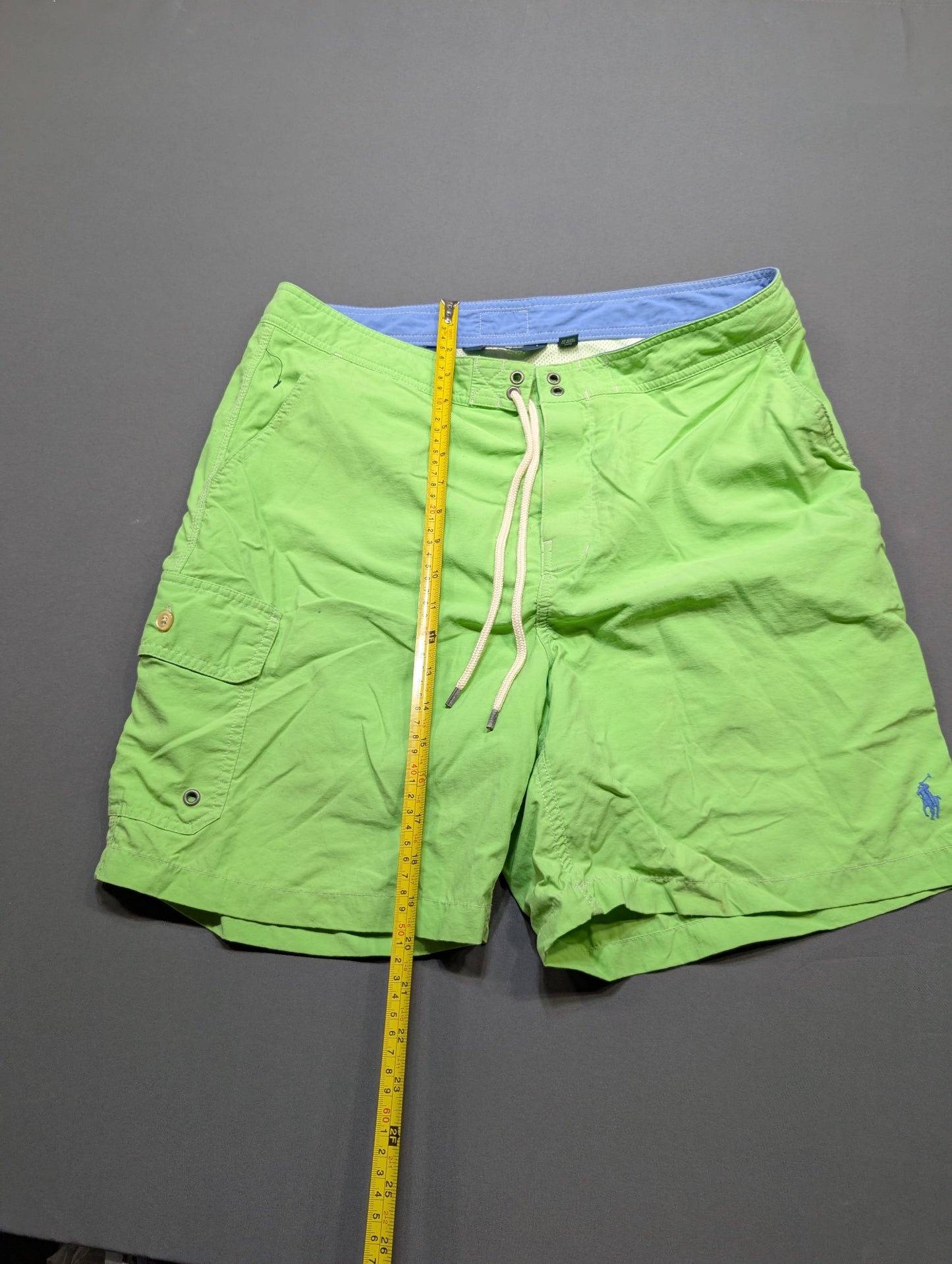 Polo Ralph Lauren Men's Board Shorts Swim Trunks Green Size 34