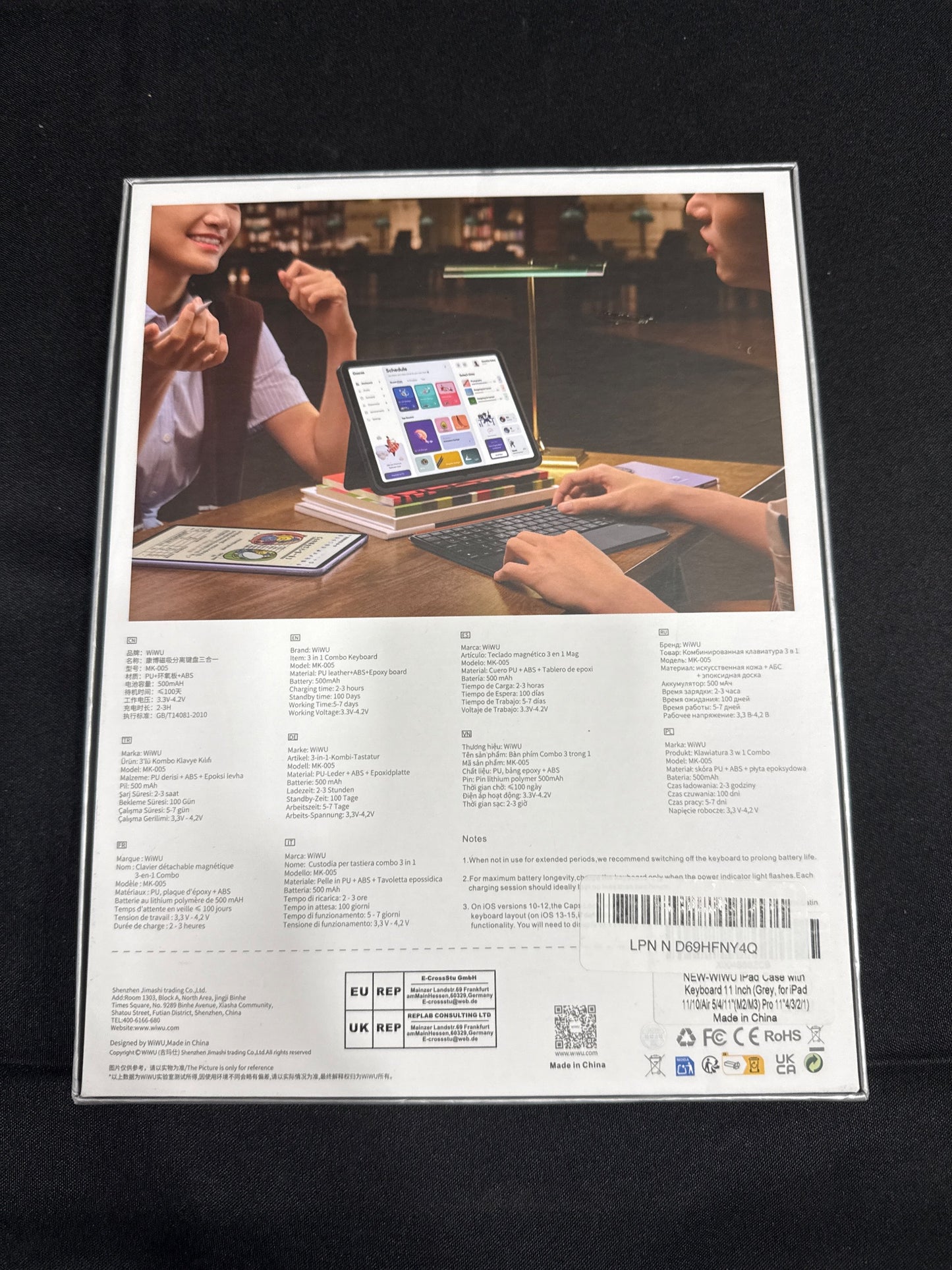 WiWU Combo 3-in-1 Keyboard Case Cover for iPad 11" MK-005
