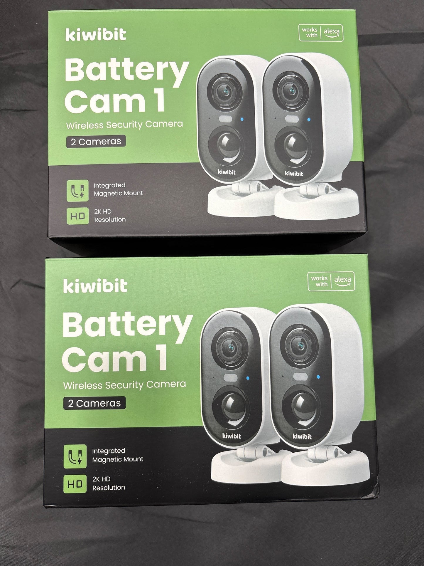 Kiwibit Battery Cam 1 Wireless Security Camera 4-Pack 2K HD