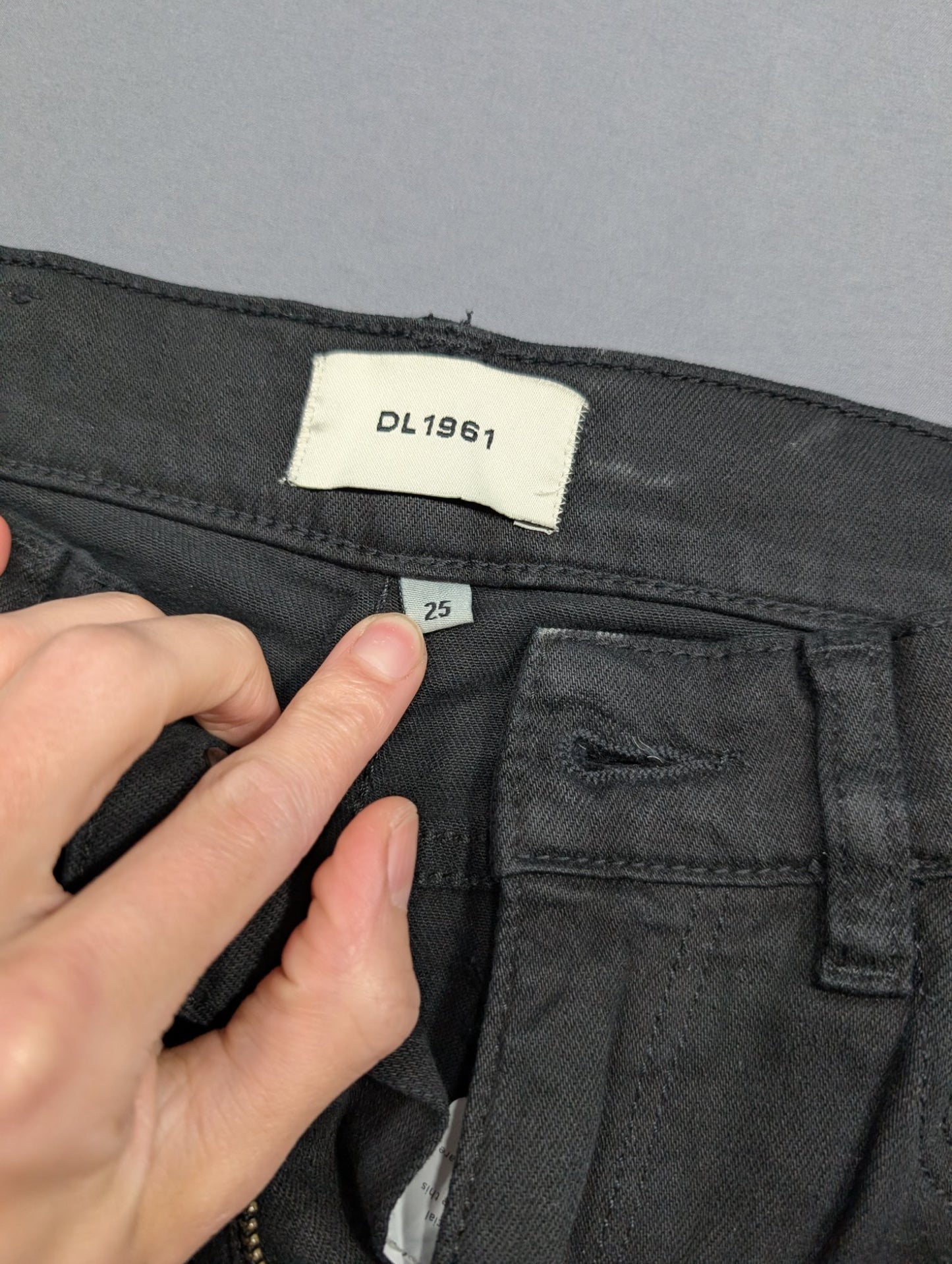DL1961 Wide Leg Jeans Black Size 25 High Rise Women's Denim