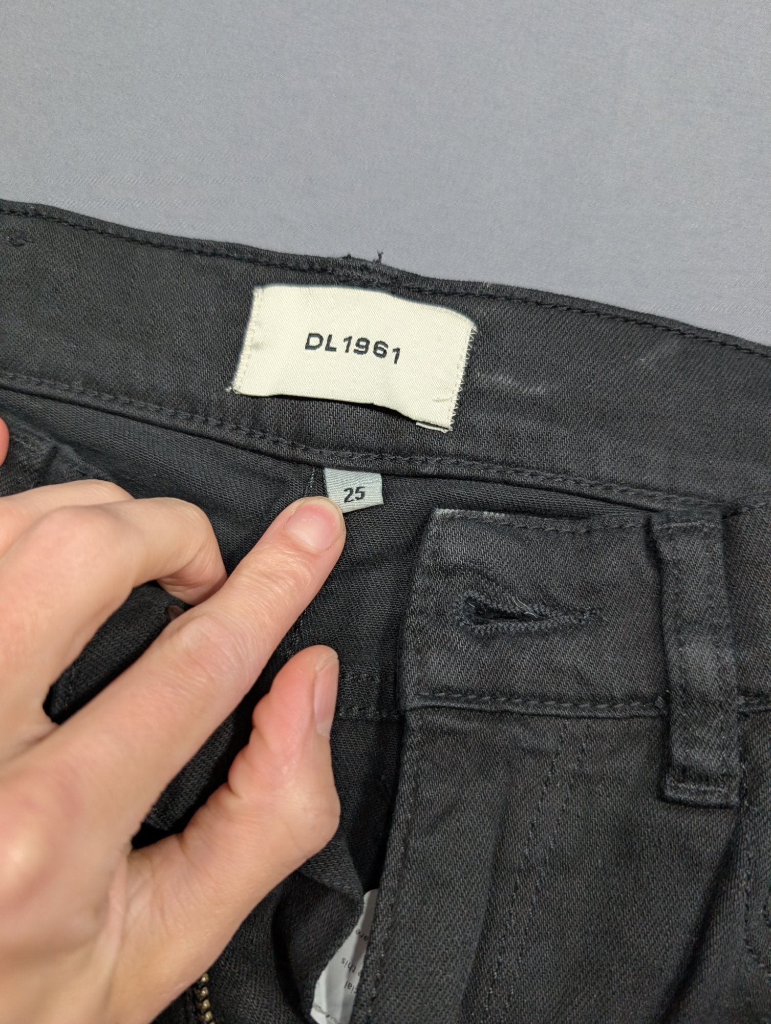 DL1961 Wide Leg Jeans Black Size 25 High Rise Women's Denim