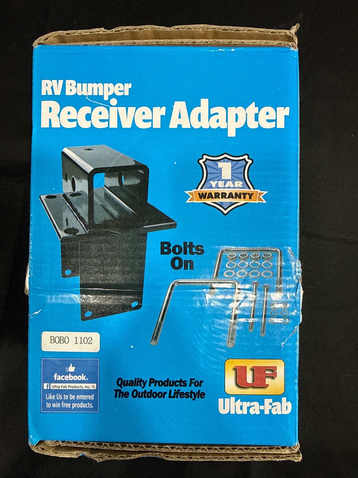 Ultra-Fab RV Bumper Receiver Adapter Bolt-On Hitch 2" Tube