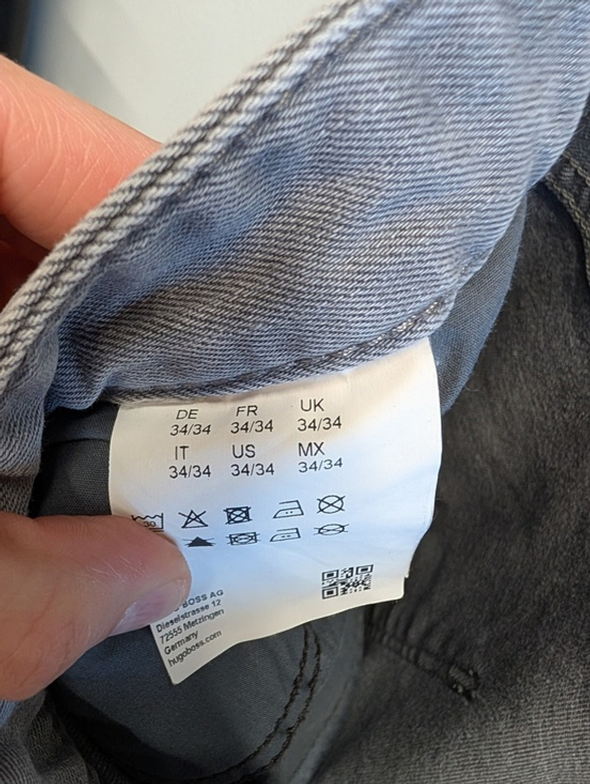 Hugo Boss Men's Grey Jeans 34/34