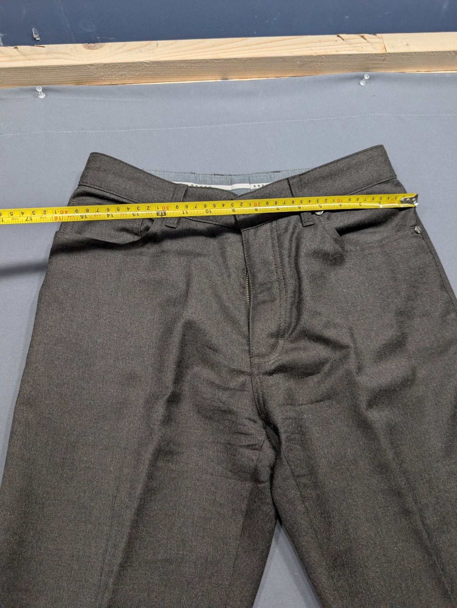 Ermenegildo Zegna Men's Wool Dress Pants Slim 32 Charcoal Gray