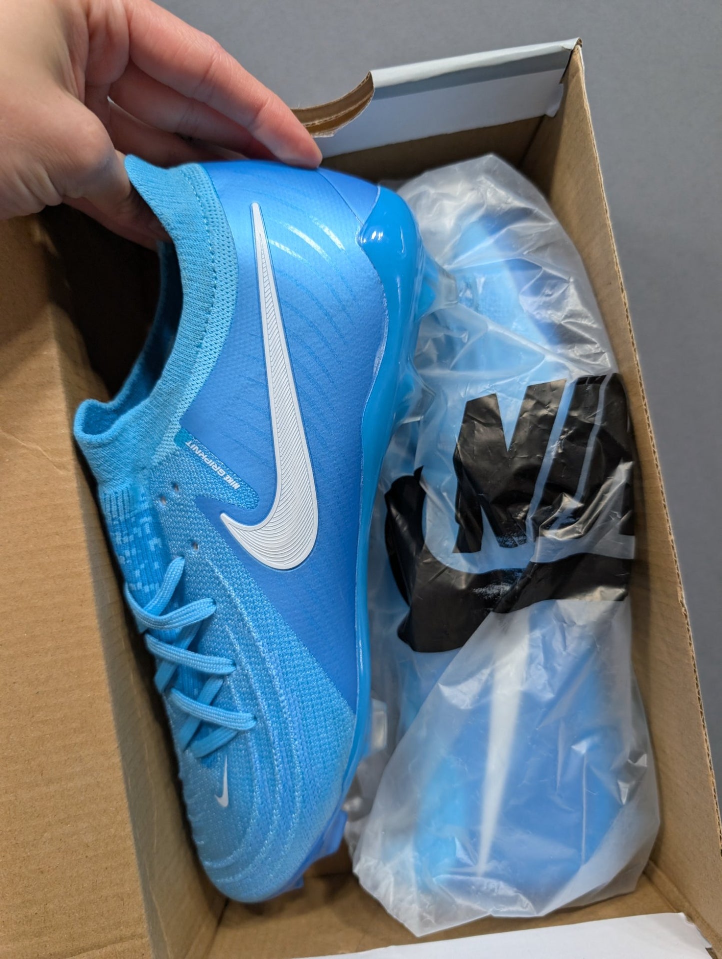 Nike Football Boots FG GX TF Gripknit Blue Men's 9.5 EUR 43