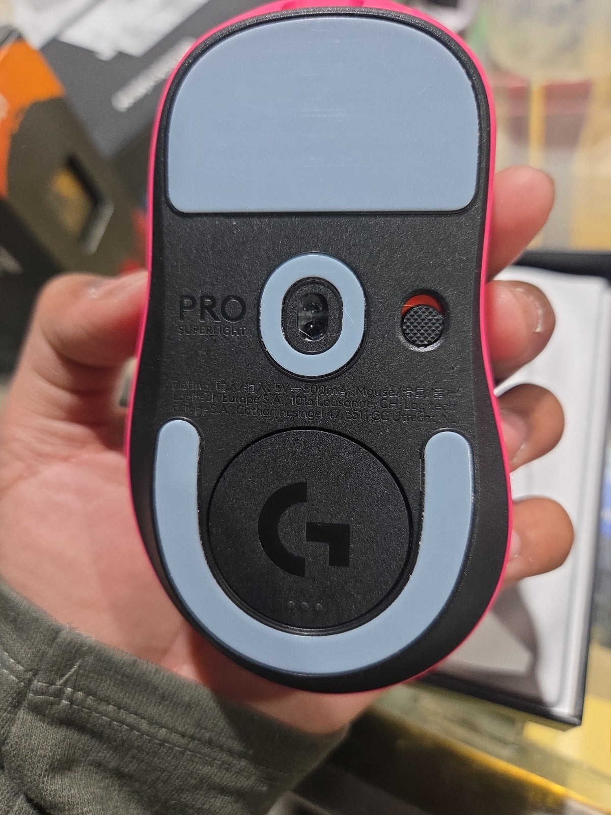 Logitech G Pro X Wireless Superlight Gaming Mouse - ‎910-005954 (Pink)