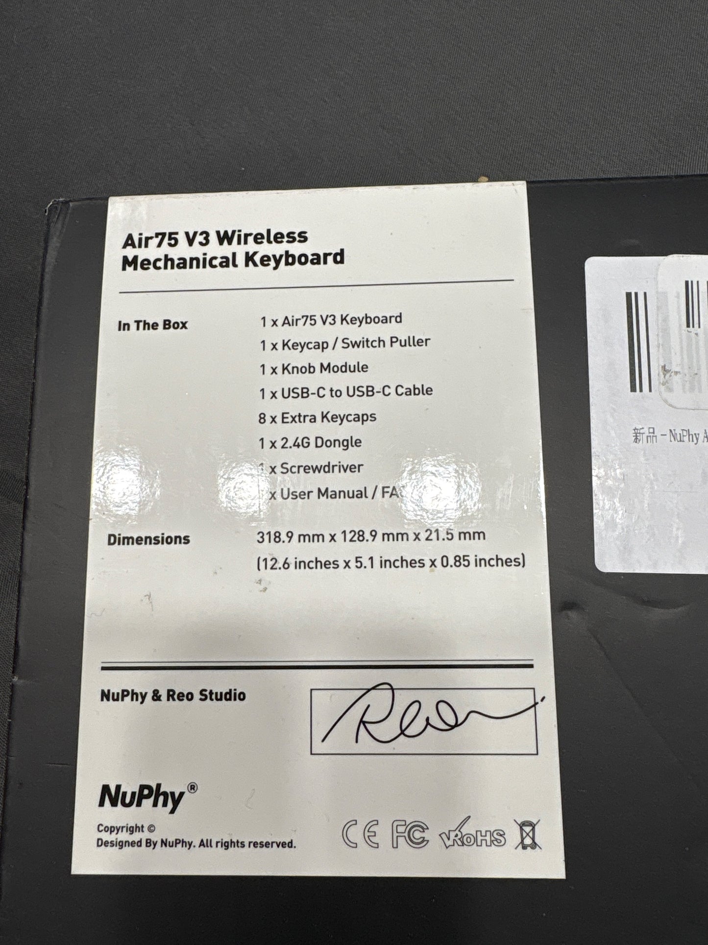 NuPhy Air75 V3 Wireless Mechanical Keyboard 75% BT/2.4G
