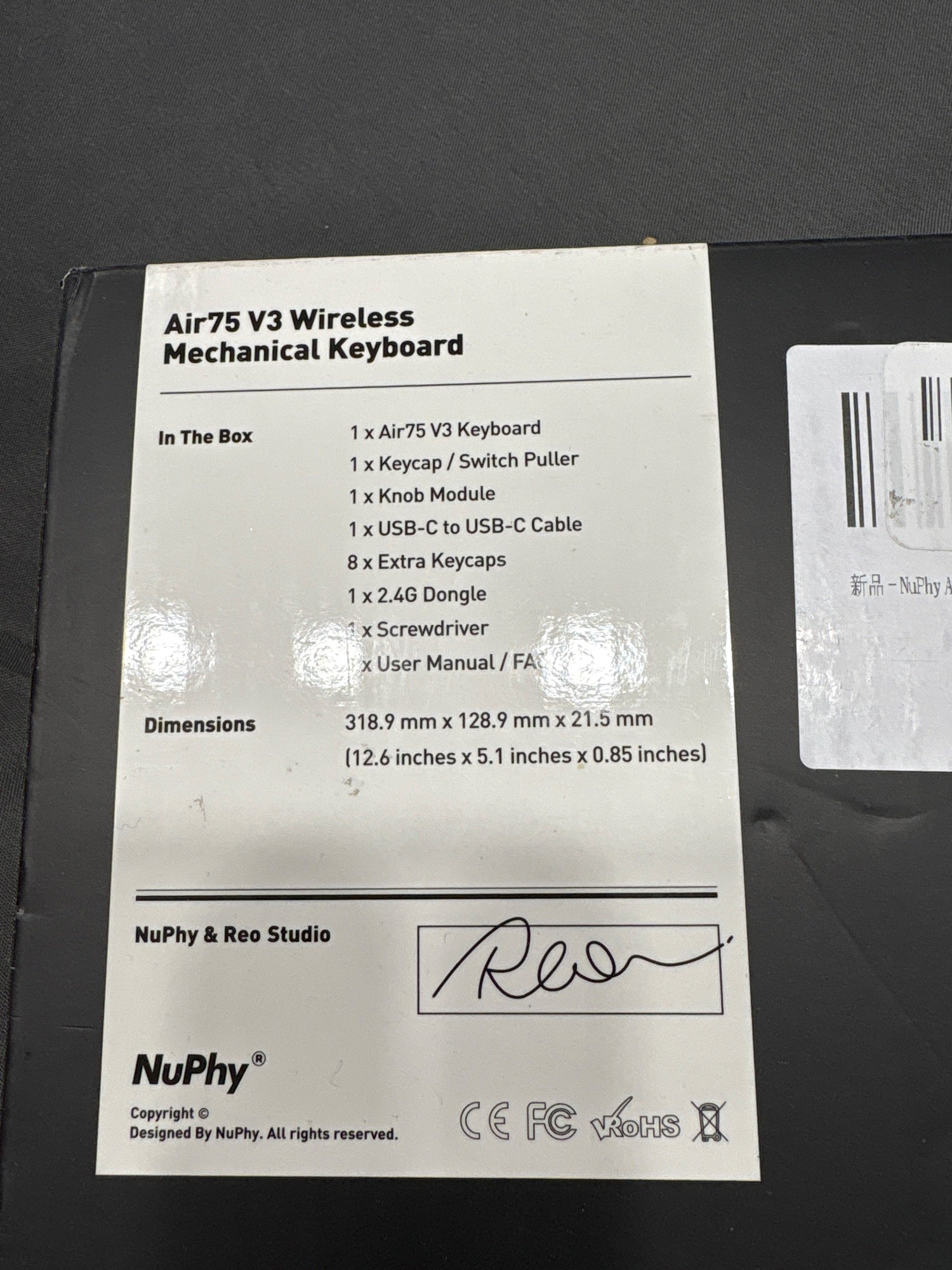 NuPhy Air75 V3 Wireless Mechanical Keyboard 75% BT/2.4G