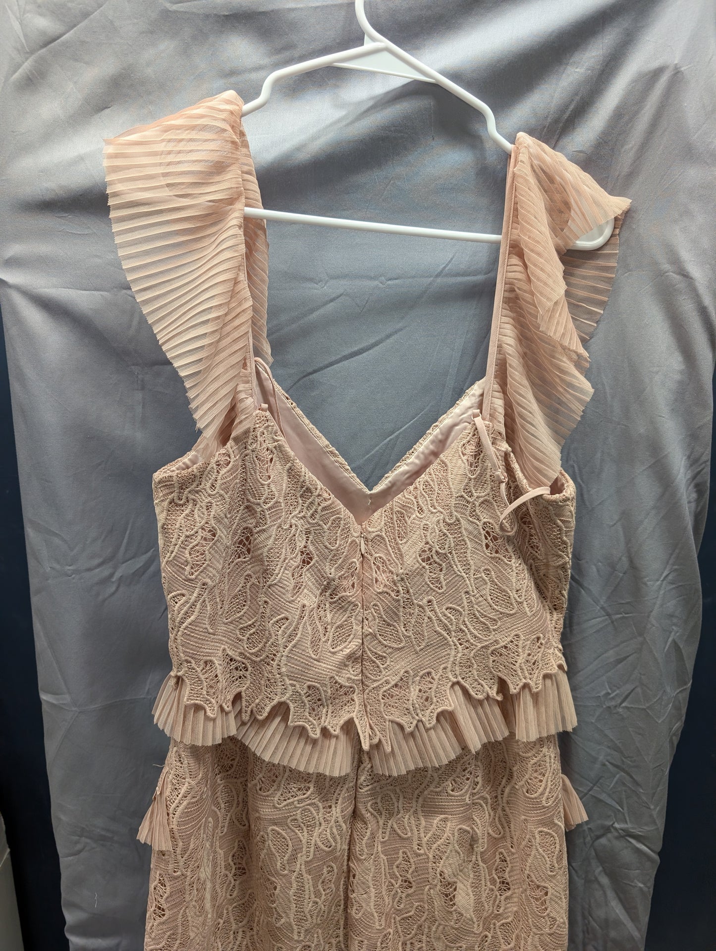 Bardot Dusty Pink Lace Tiered Dress - New with Tags