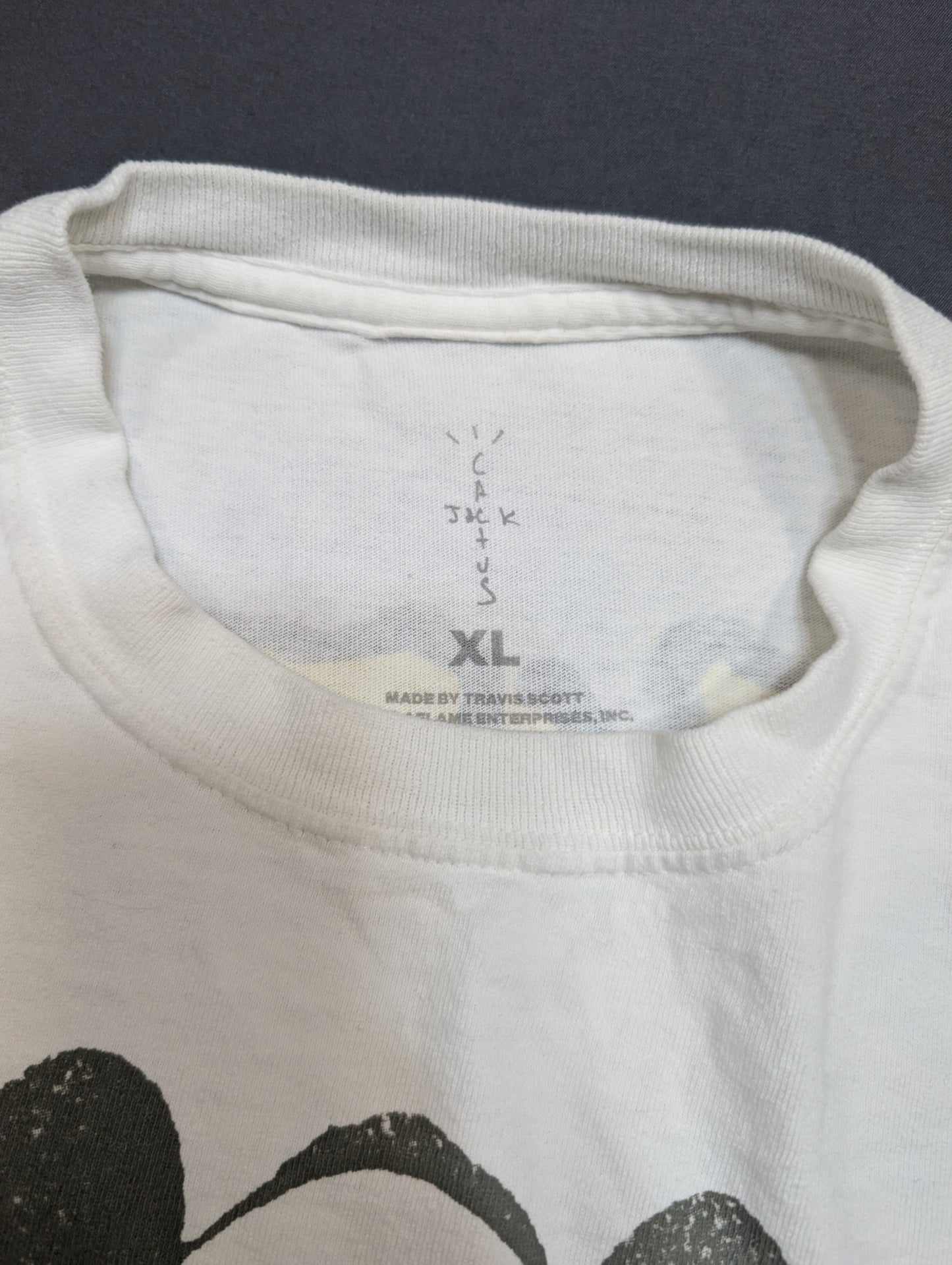 Cactus Jack KAWS XL Graphic T-Shirt White