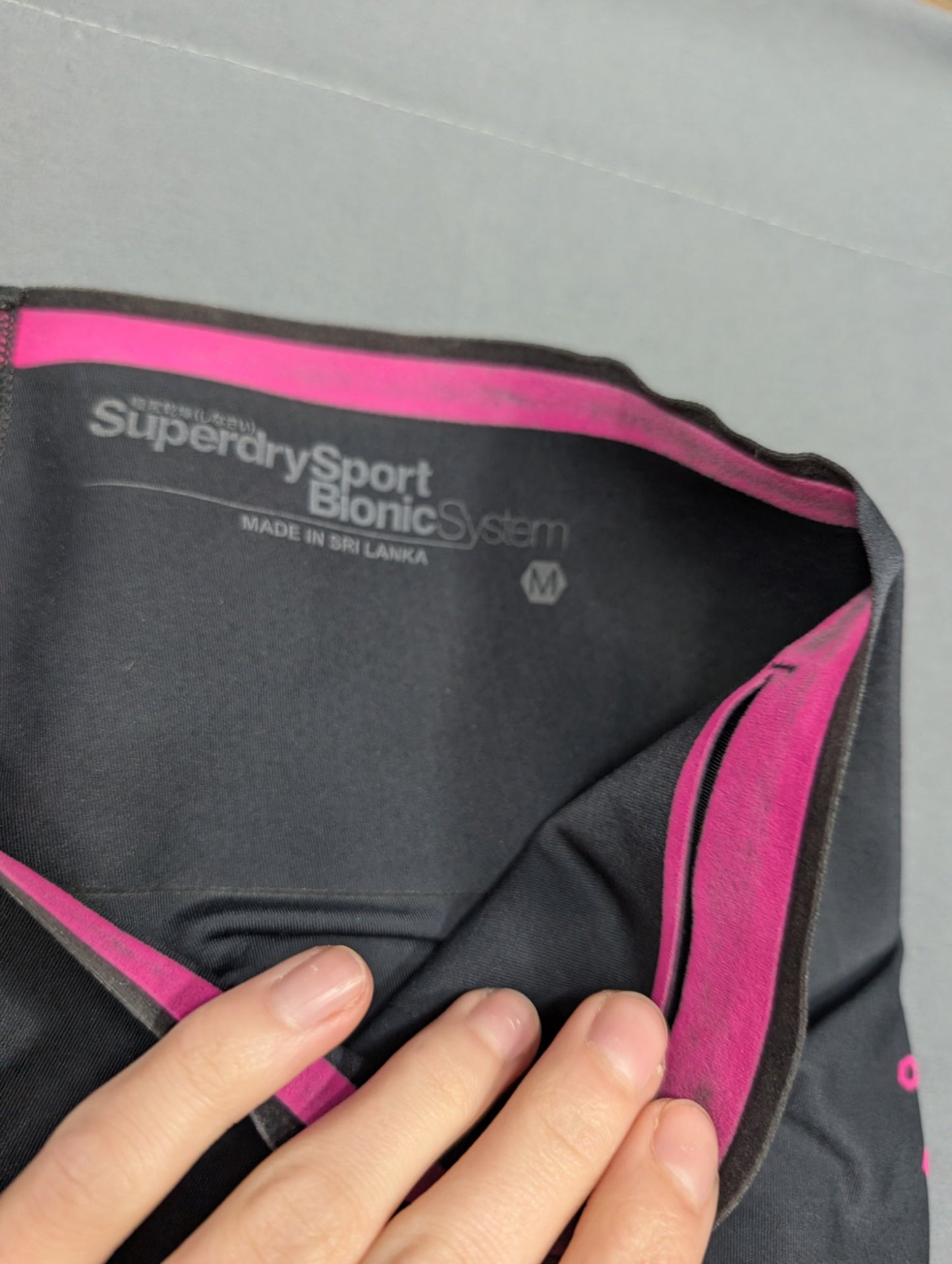 Superdry Sport Bionic System Leggings Medium Black Pink