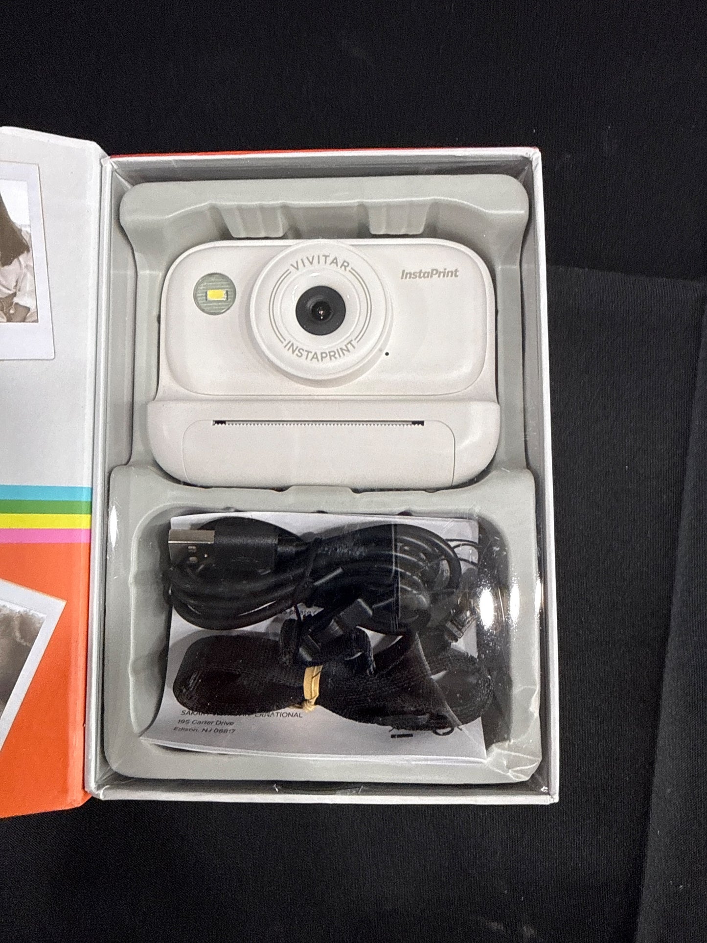 Vivitar InstaPrint Digital Camera w/ Built-In Instant Printer White