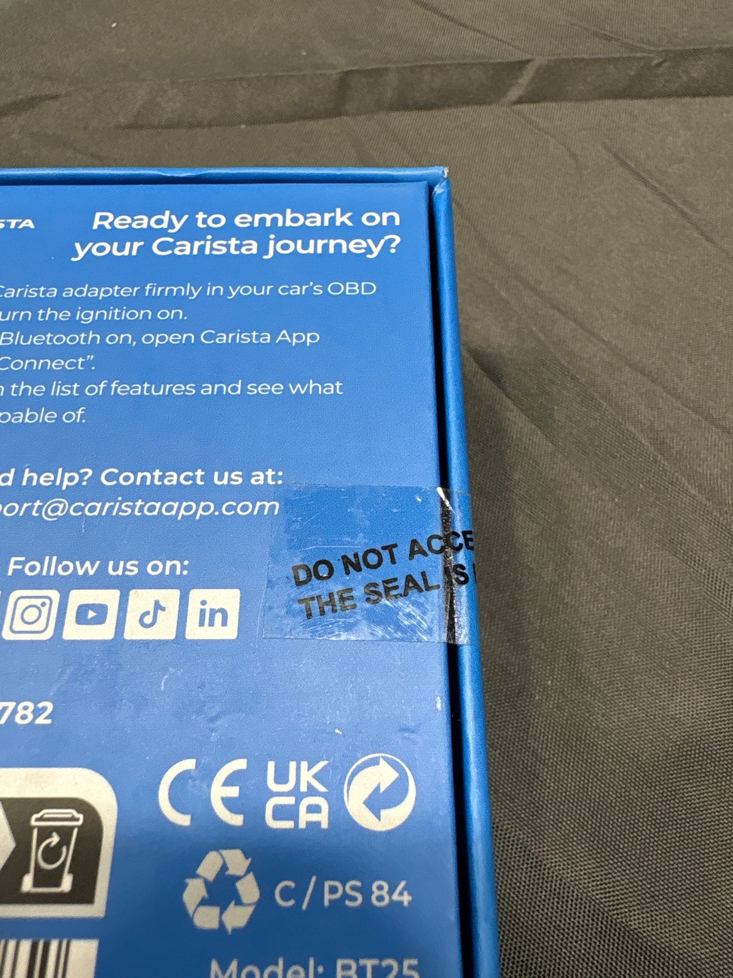 Carista BT25 Bluetooth OBD2 Adapter Car Diagnostic Code Reader