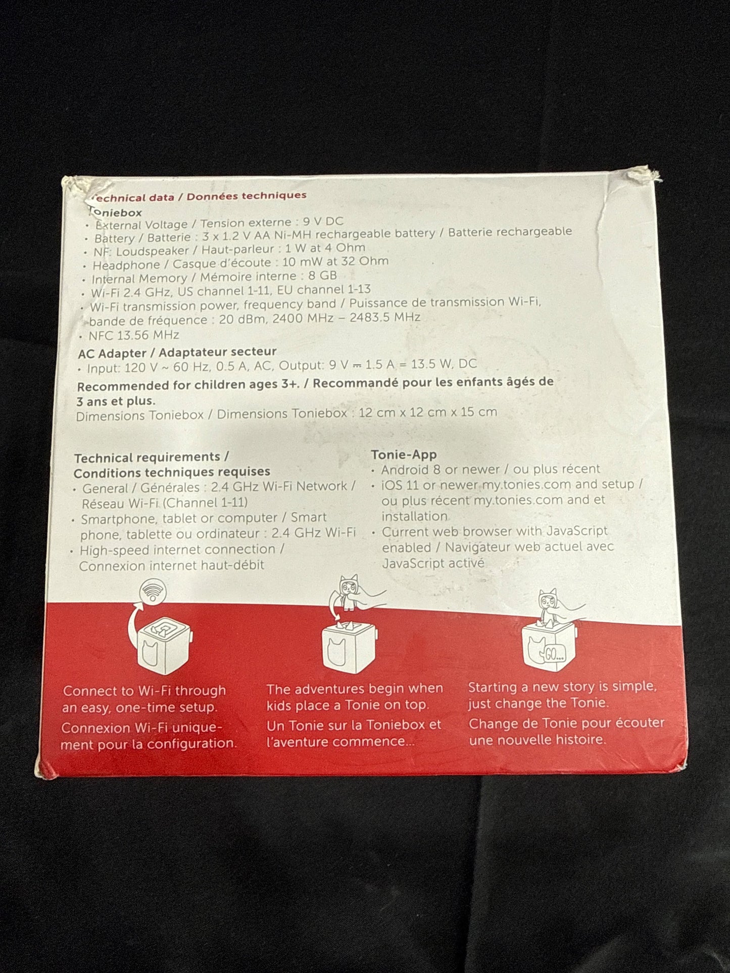Tonies Toniebox Starter Set Red + Playtime Songs Tonie Figure