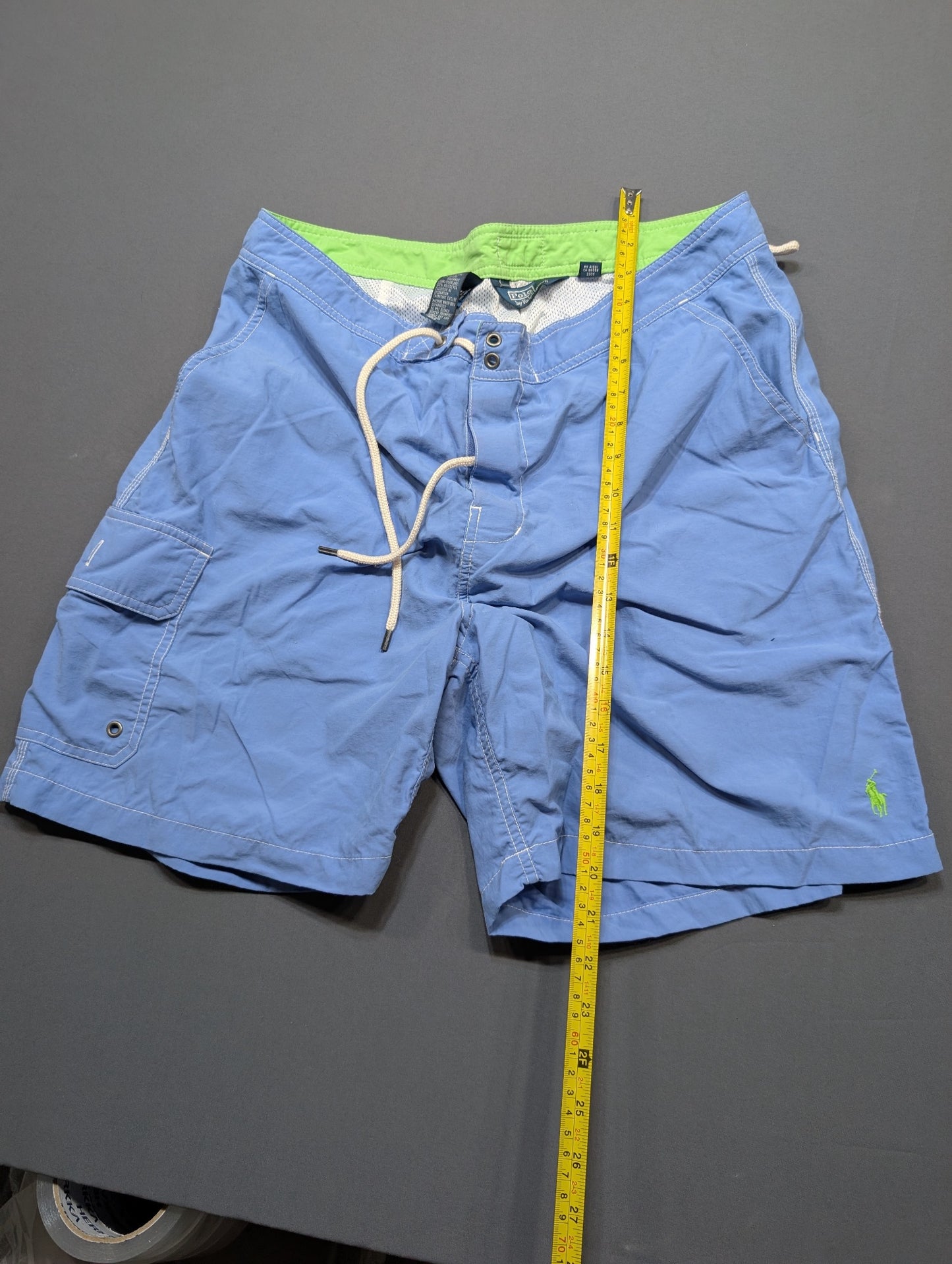 Polo Ralph Lauren Men's Board Shorts Swim Trunks Blue Size 34