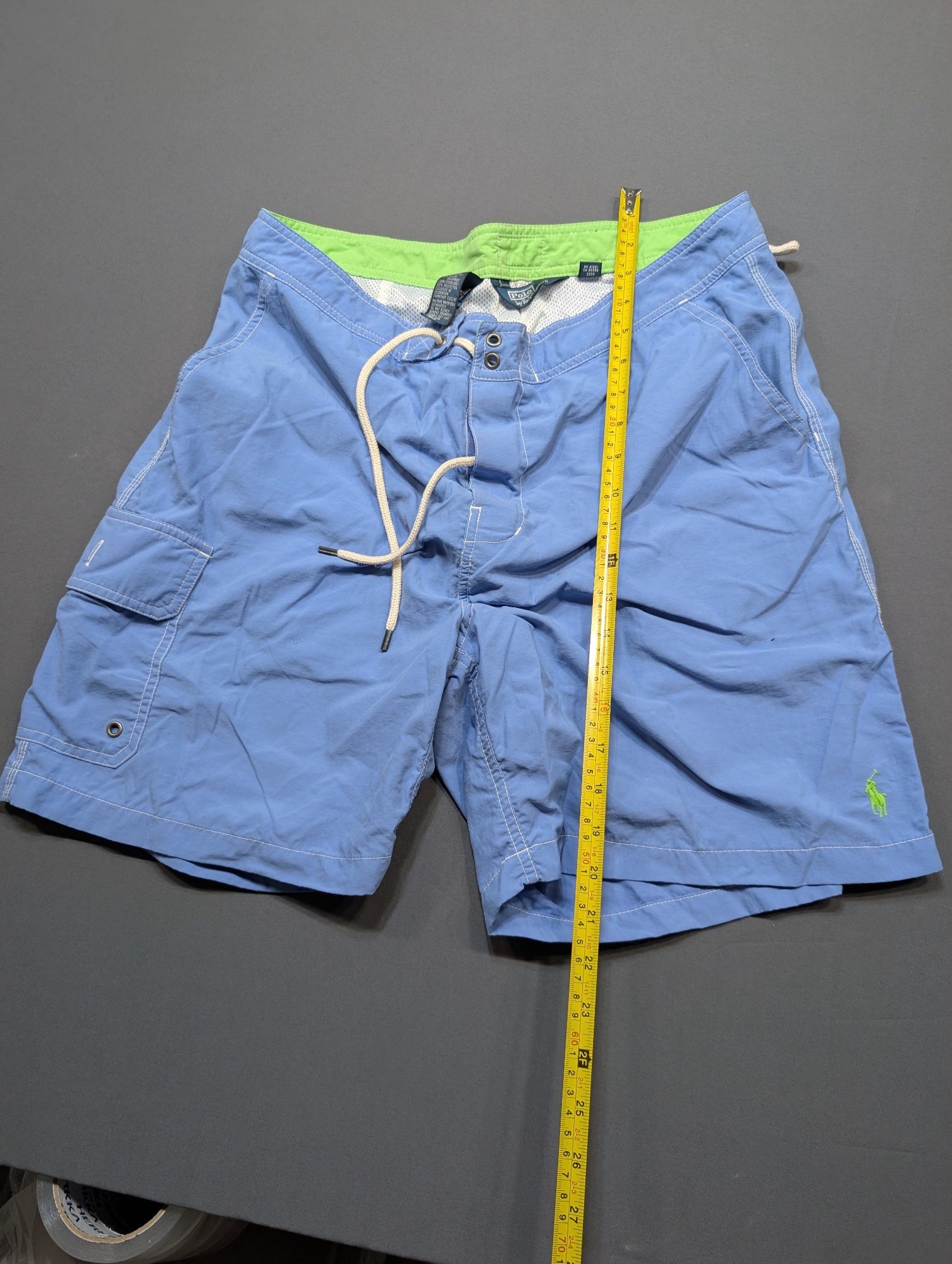 Polo Ralph Lauren Men's Board Shorts Swim Trunks Blue Size 34
