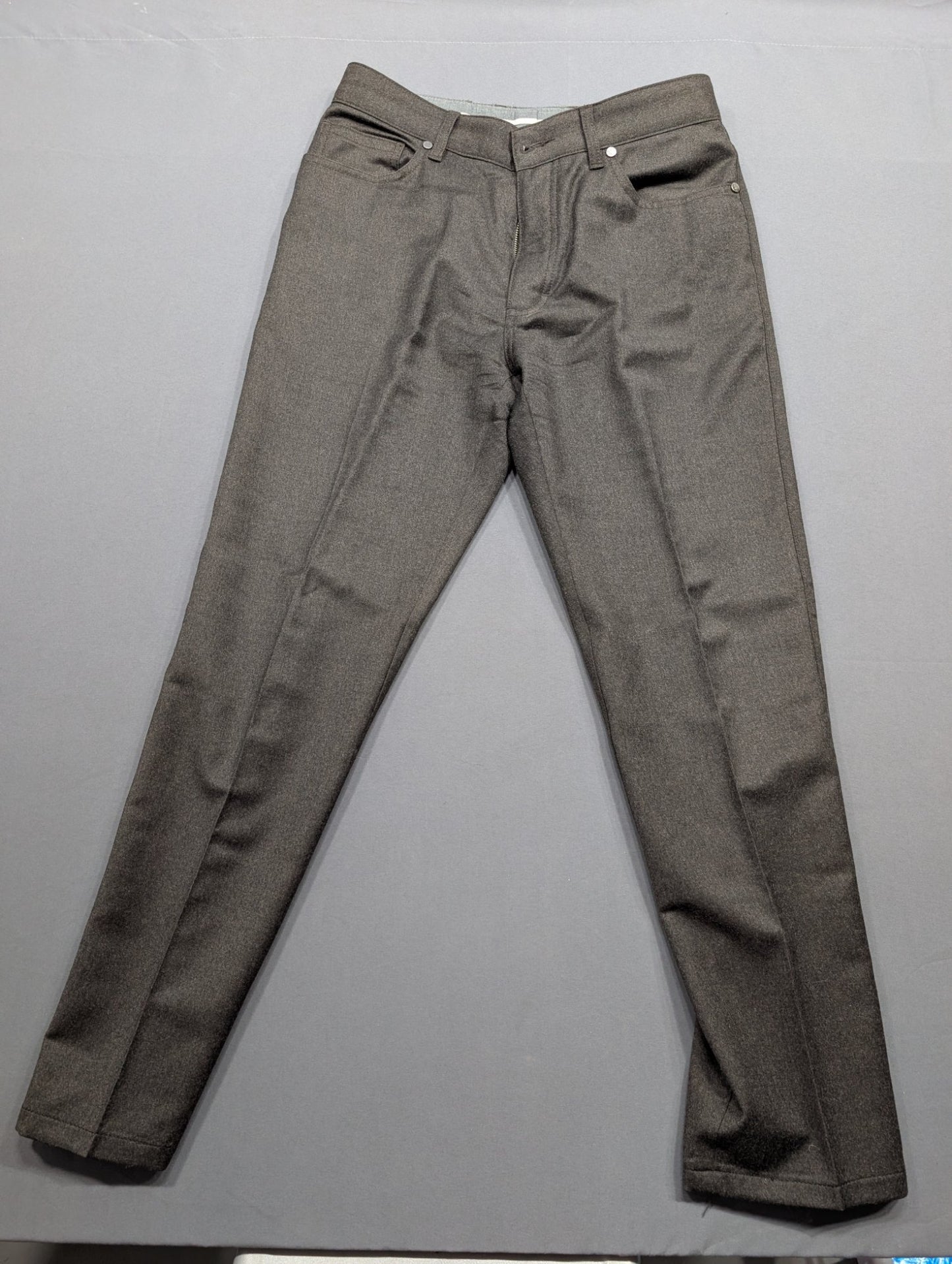 Ermenegildo Zegna Men's Wool Dress Pants Slim 32 Charcoal Gray