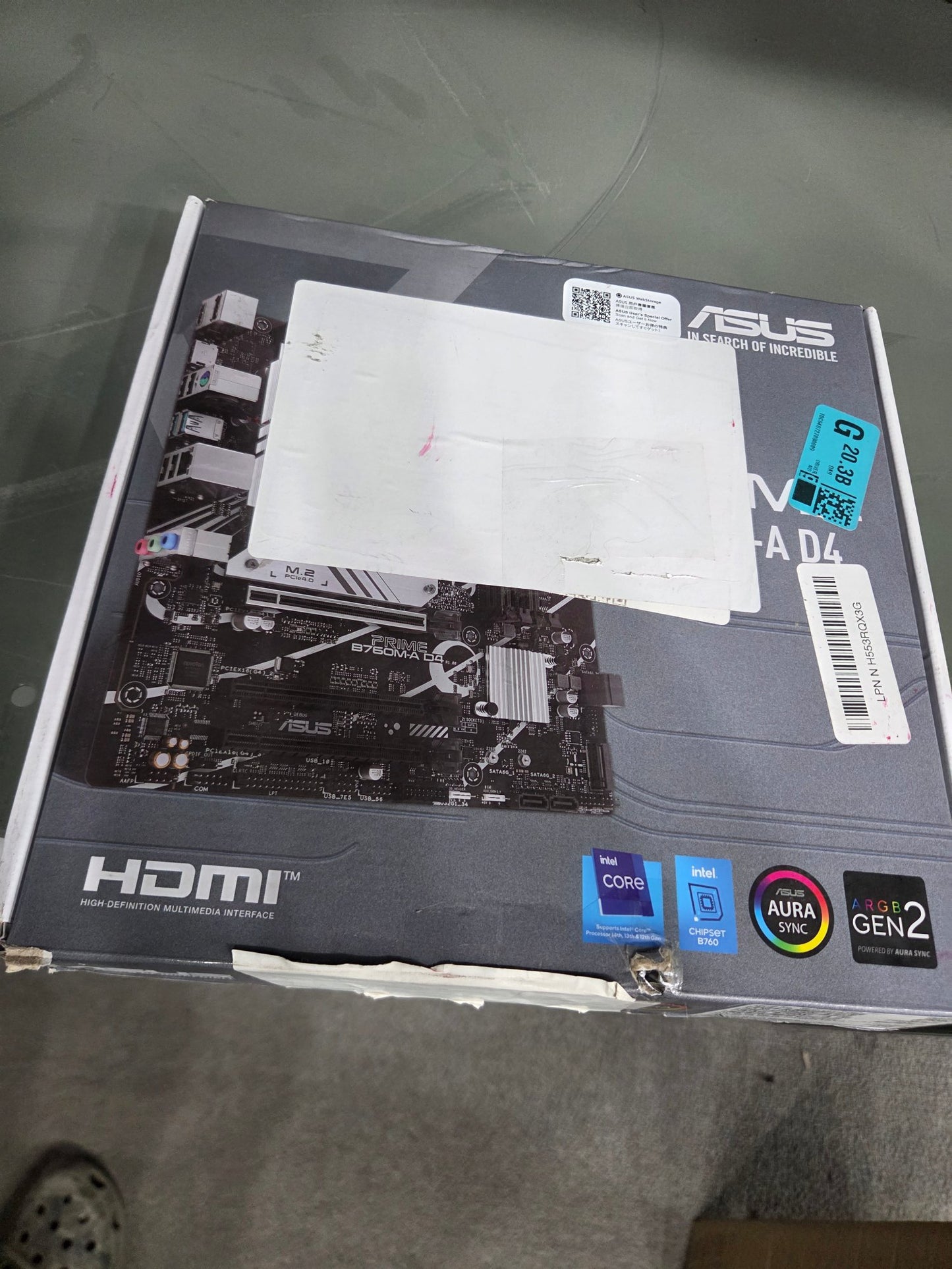 ASUS PRIME B760M-A D4 mATX Motherboard LGA1700 Socket