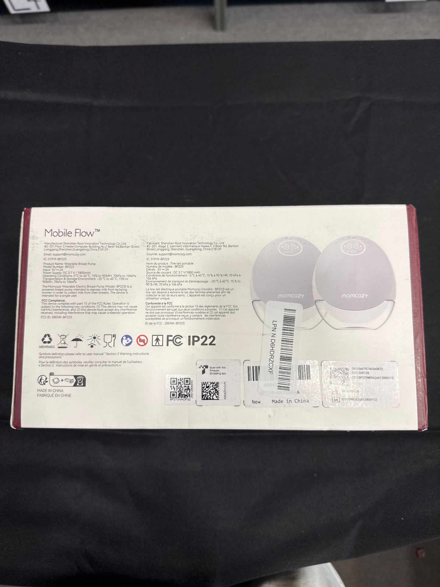 Momcozy Mobile Flow BP223 Wearable Breast Pump Double 2-Pack