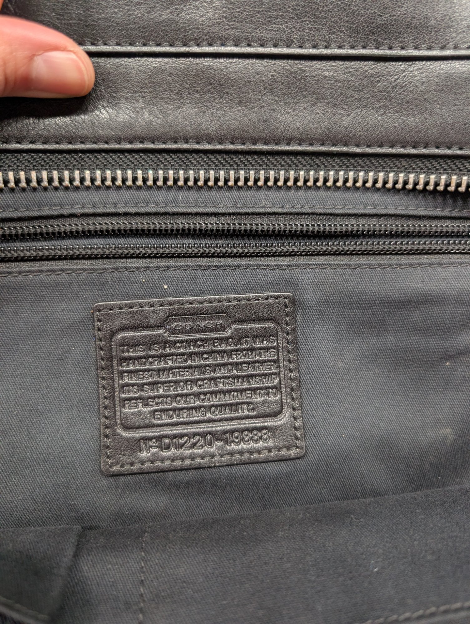 Coach Black Leather Large Satchel Tote Bag Tassel Crossbody