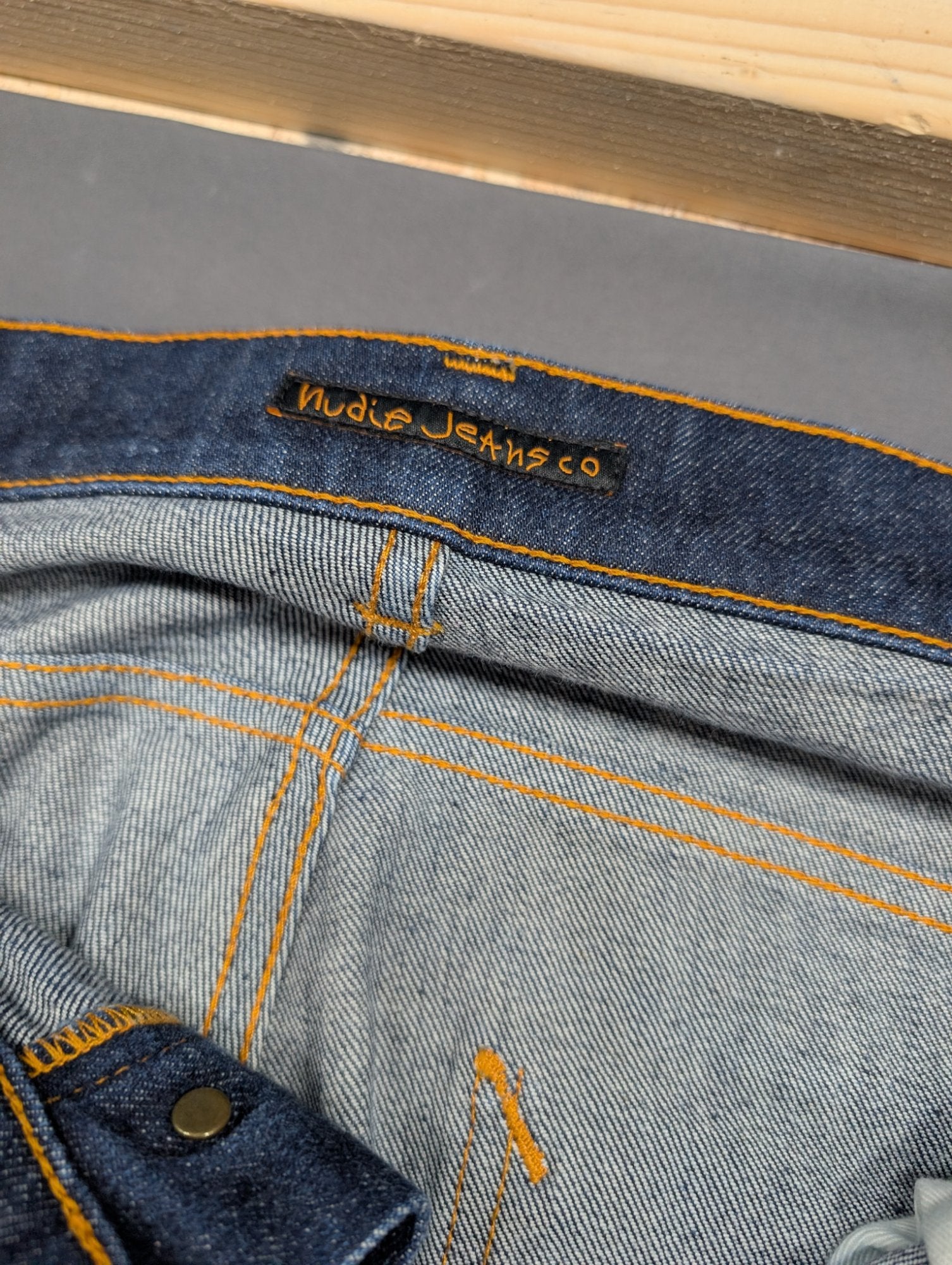 Nudie Jeans Co Dark Wash Bootcut Denim Jeans W36 Button Fly