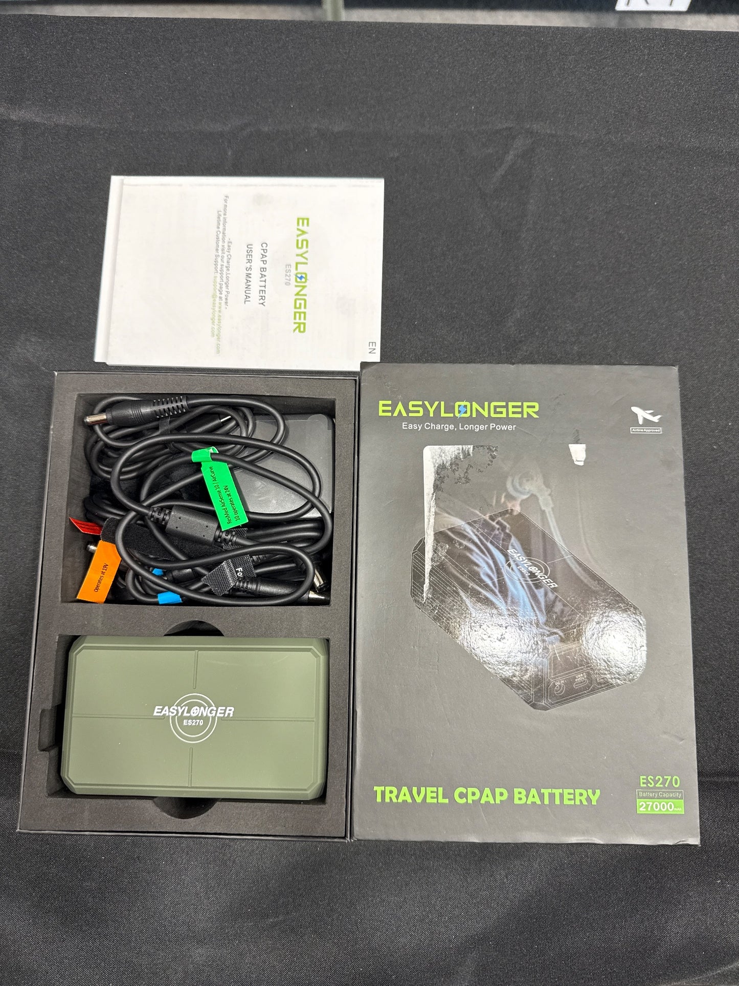 EasyLonger ES270 Travel CPAP Battery 27000mAh 99.9Wh Power Bank