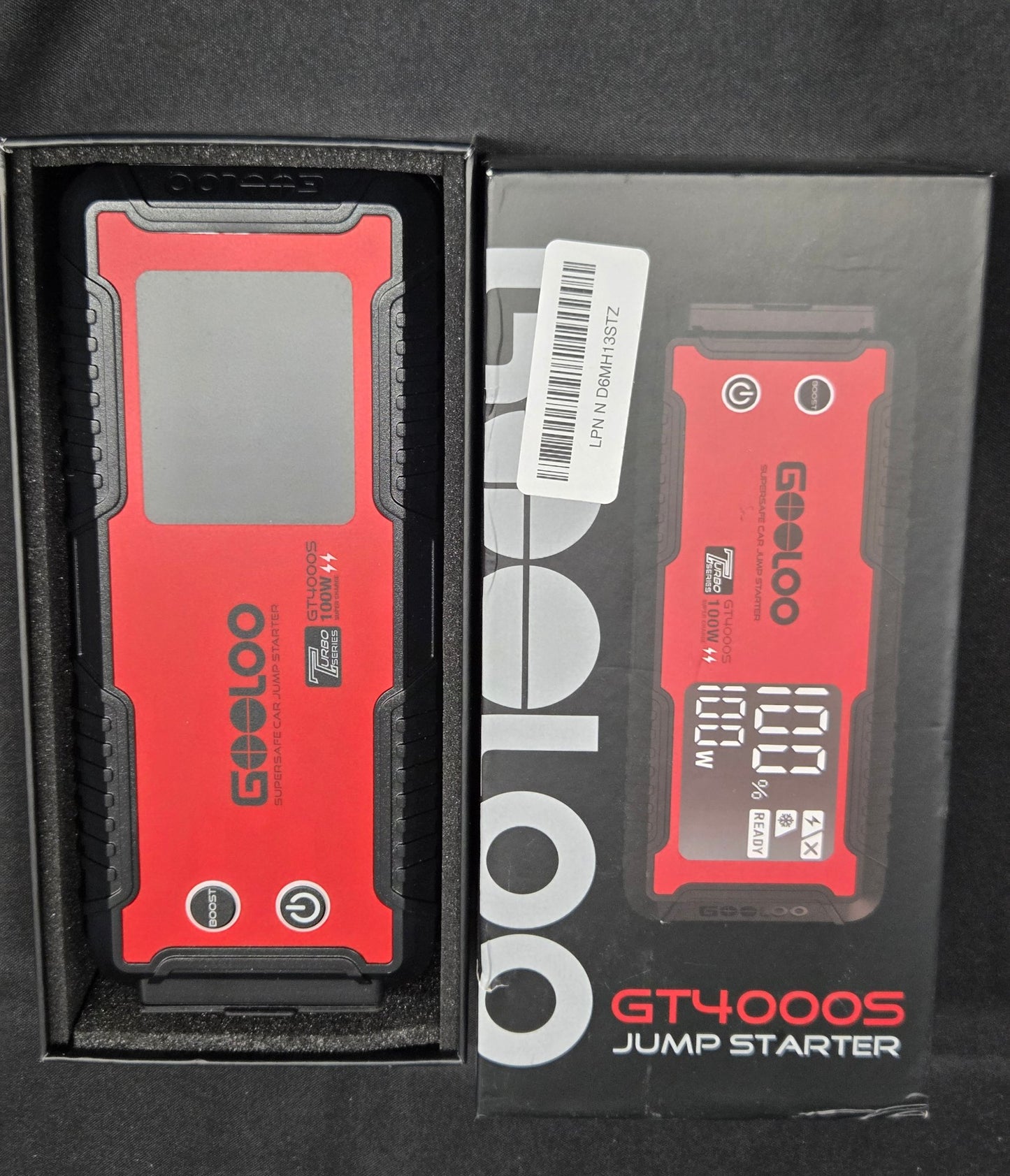 GOOLOO GT4000S 4000A Portable Car Jump Starter 100W Power Bank