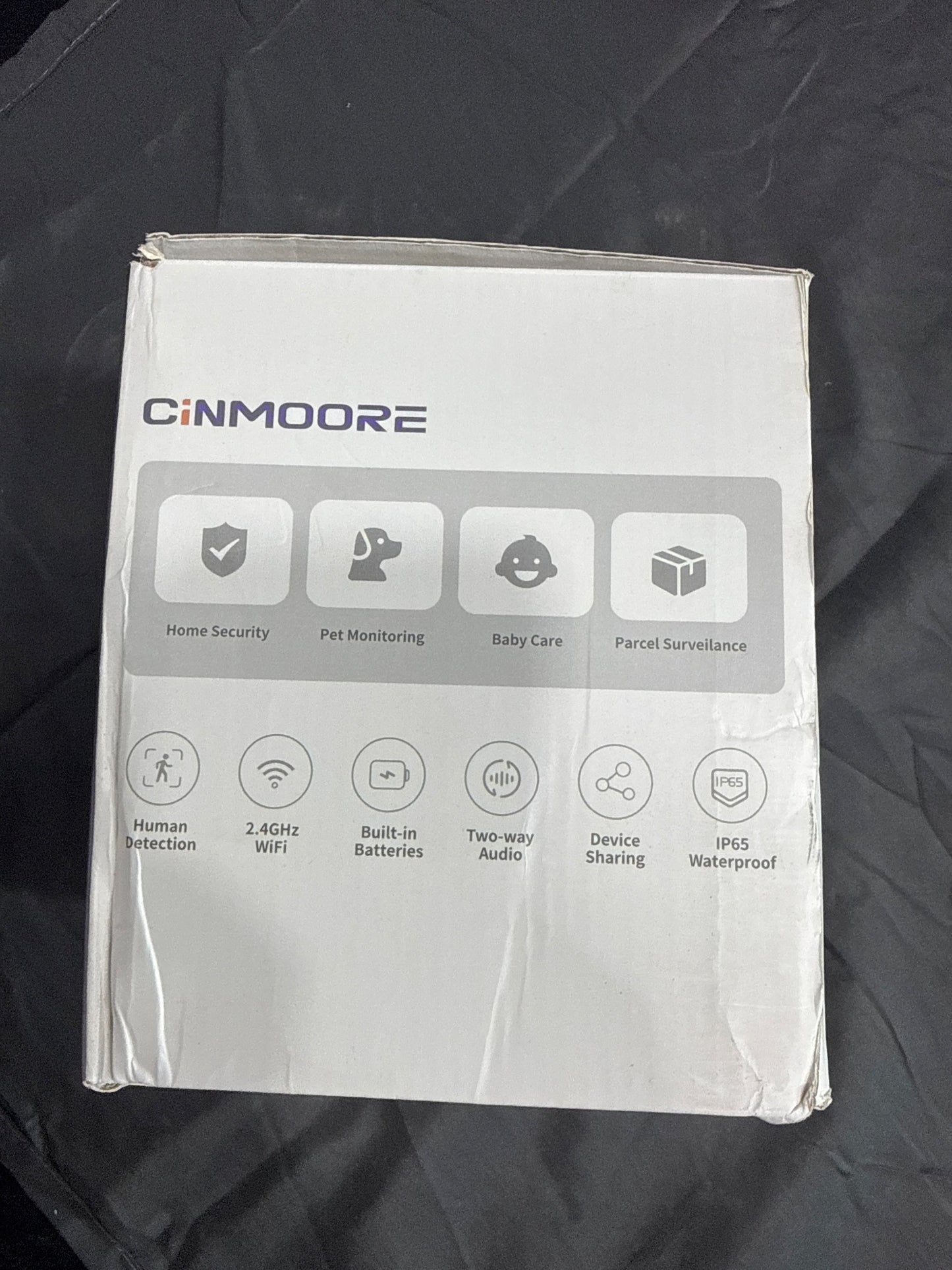 CiNMOORE BC22U 2.5K WiFi Battery Camera 4-Pack CM-BC22U