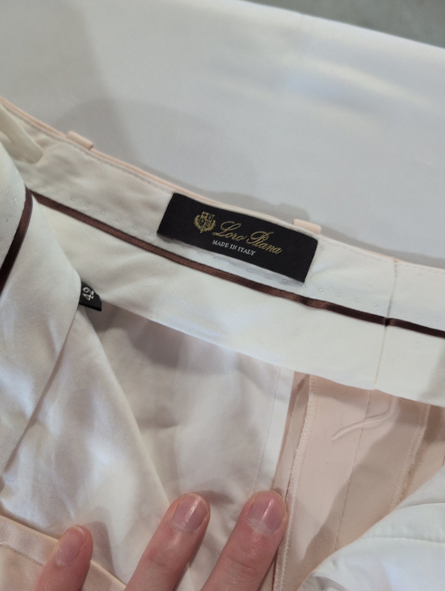 Loro Piana Light Pink Tailored Trousers