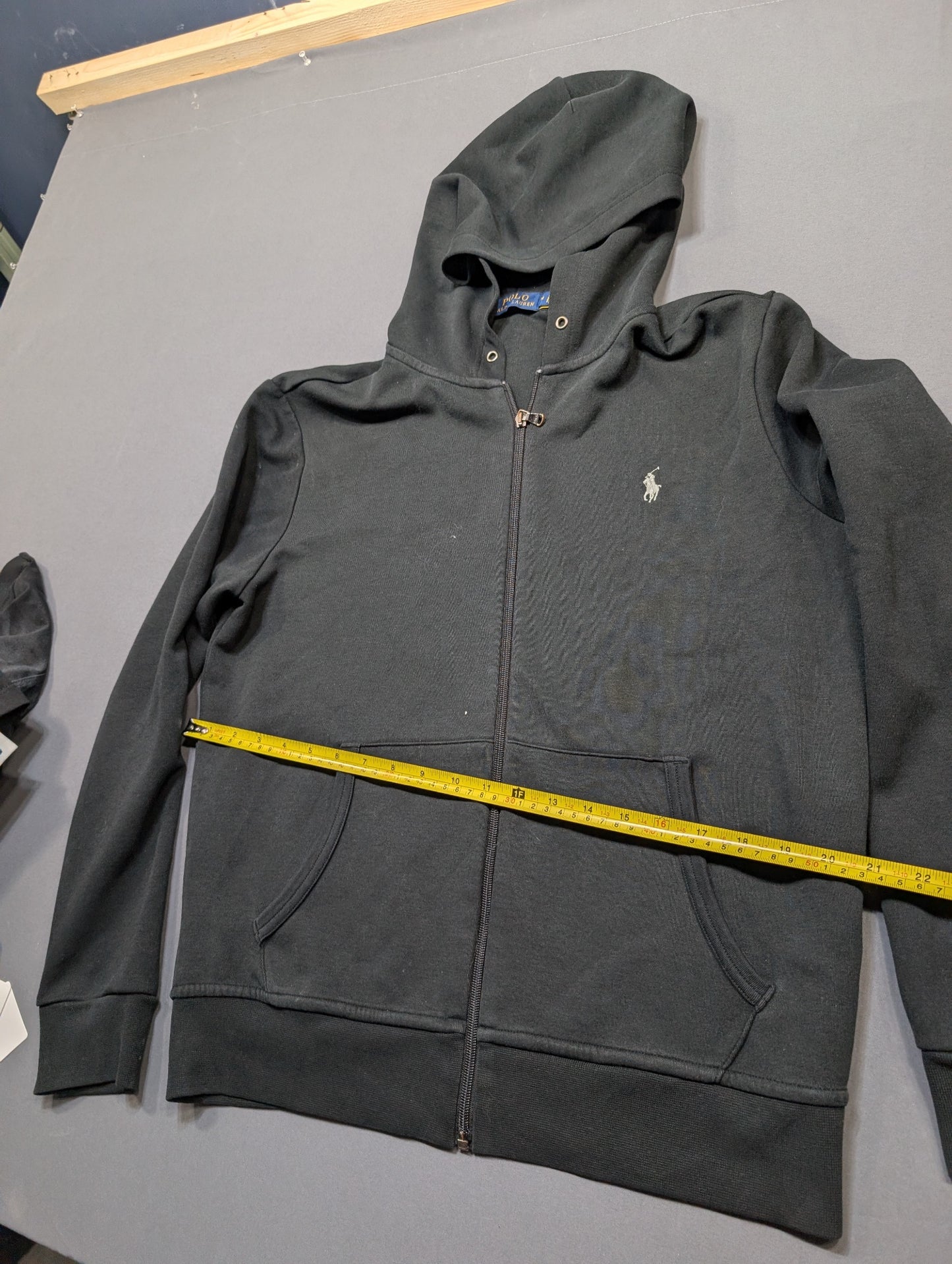 Polo Ralph Lauren Men's Full-Zip Hoodie Sweatshirt Dark Grey Size M