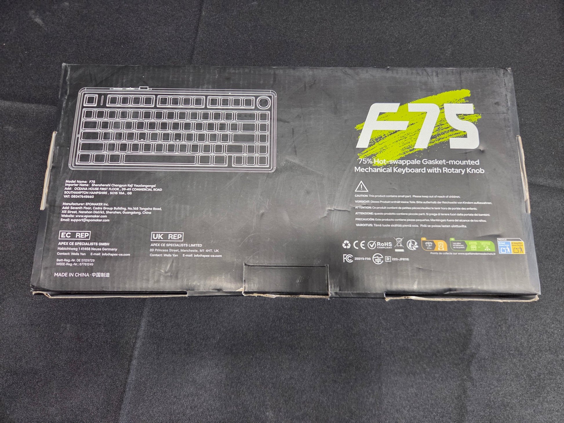 Epomaker x AULA F75 75% Mechanical Keyboard BT 2.4G USB-C