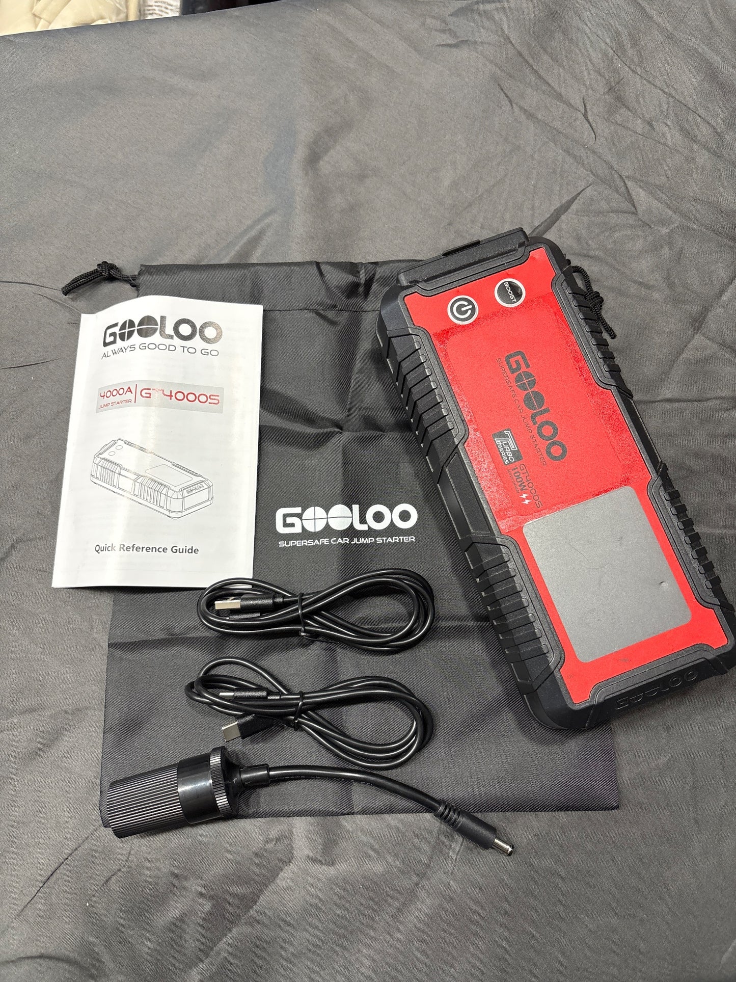 GOOLOO GT4000S 4000A Peak Jump Starter 20000mAh PD100W Power Bank
