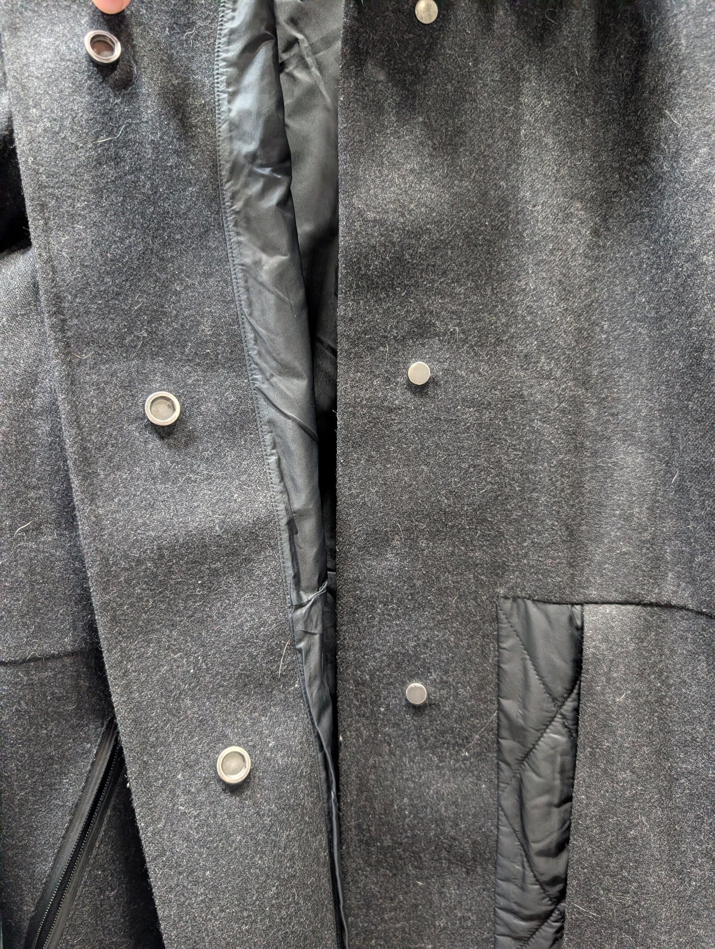 Lululemon Wool Blend Quilted Panel Coat, Size 8