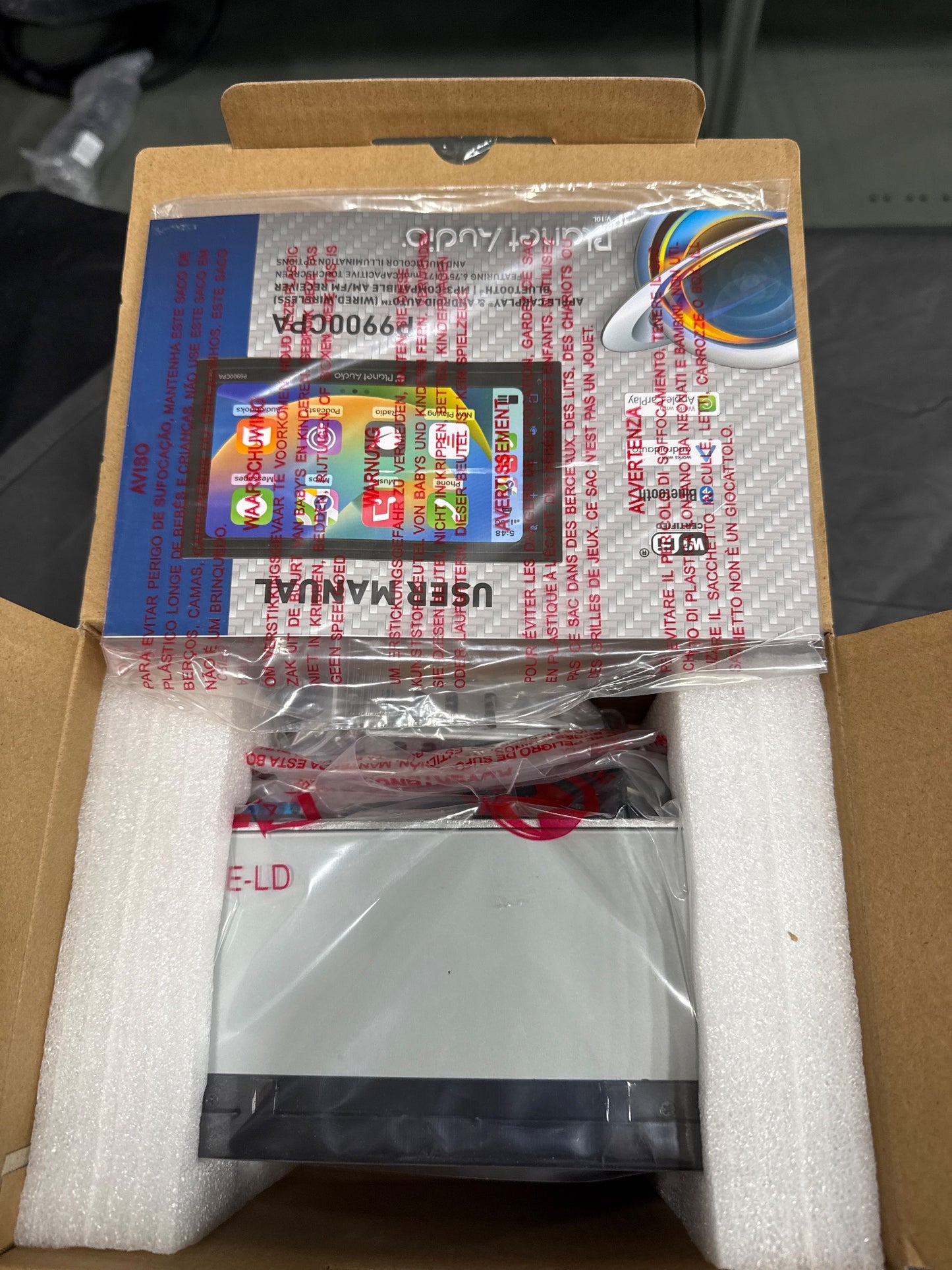 Planet Audio P9900CPA Double DIN Car Stereo for Apple CarPlay Android