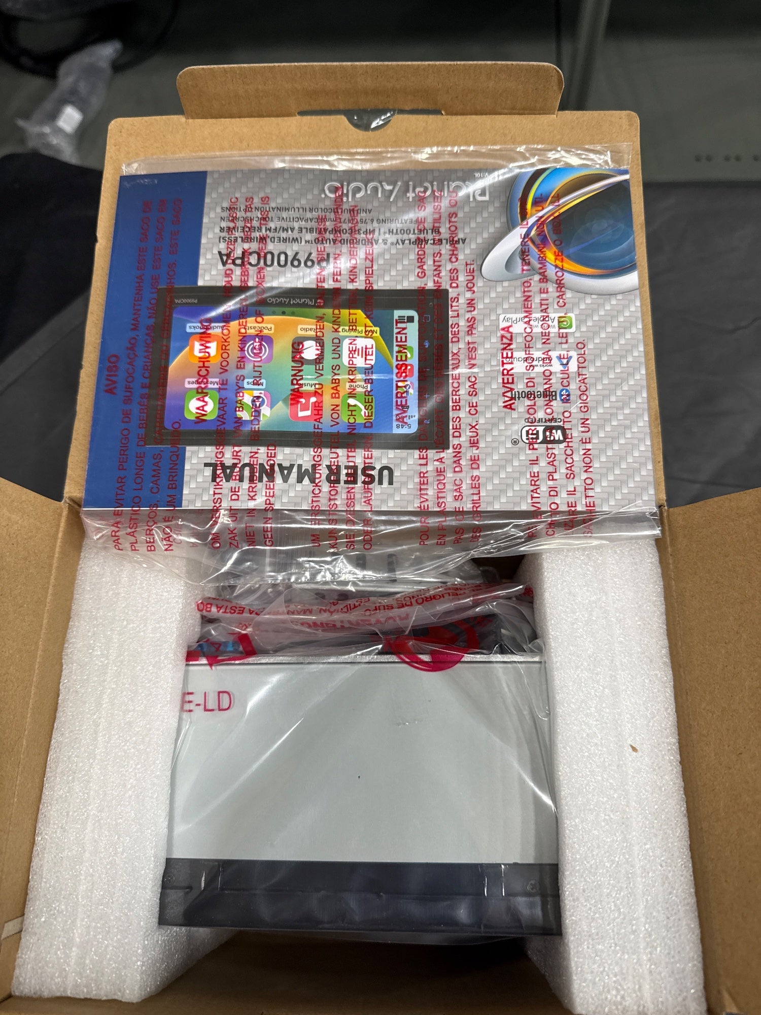 Planet Audio P9900CPA Double DIN Car Stereo for Apple CarPlay Android