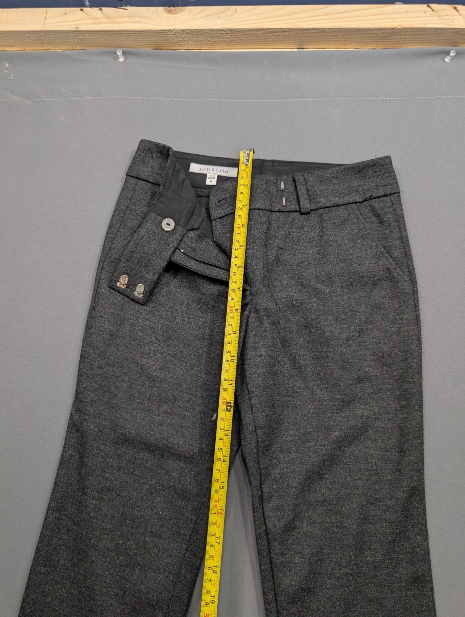 Judith & Charles Grey Dress Pants Size 0 Made in Canada