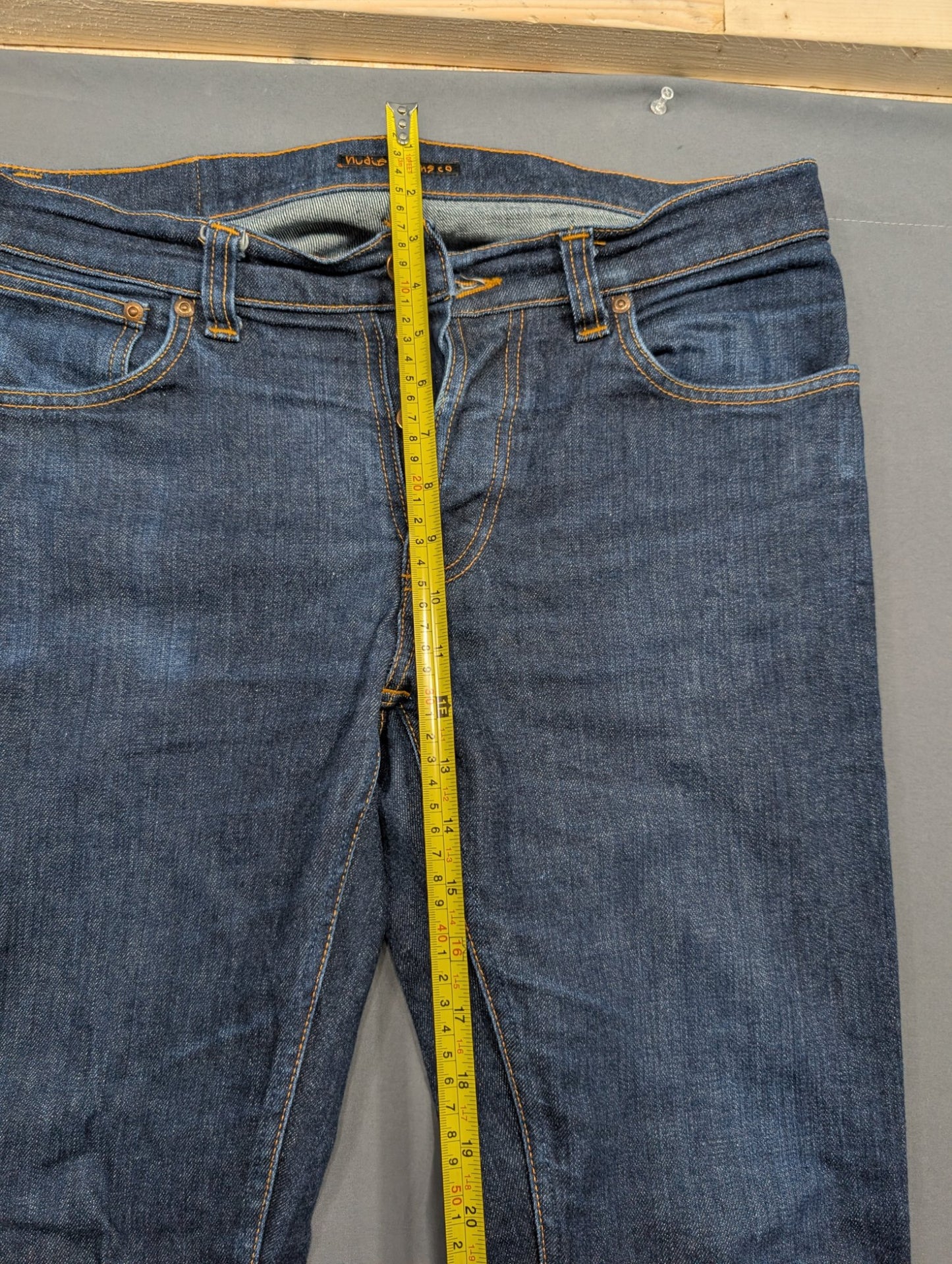 Nudie Jeans Co Dark Wash Bootcut Denim Jeans W36 Button Fly