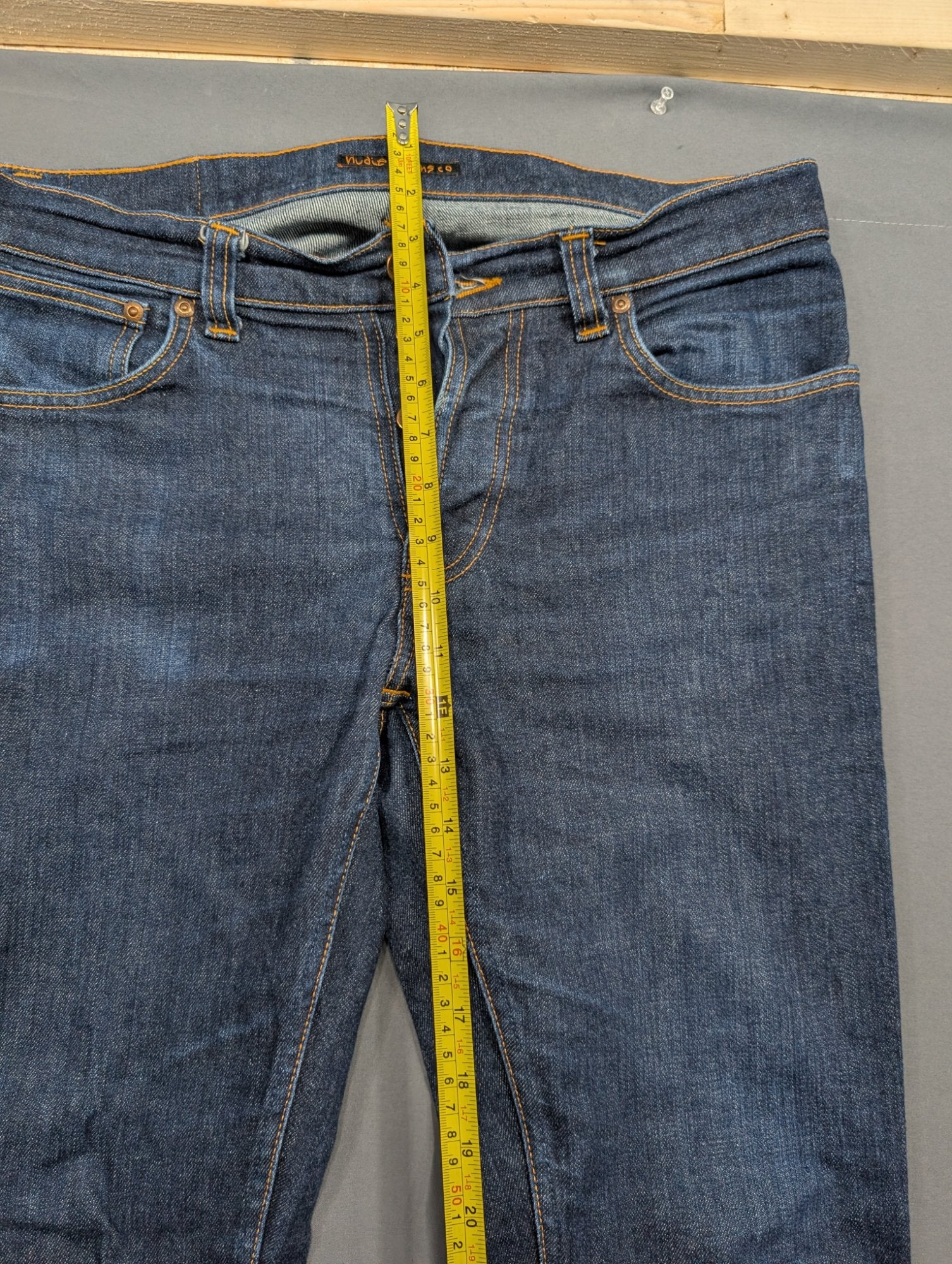 Nudie Jeans Co Dark Wash Bootcut Denim Jeans W36 Button Fly