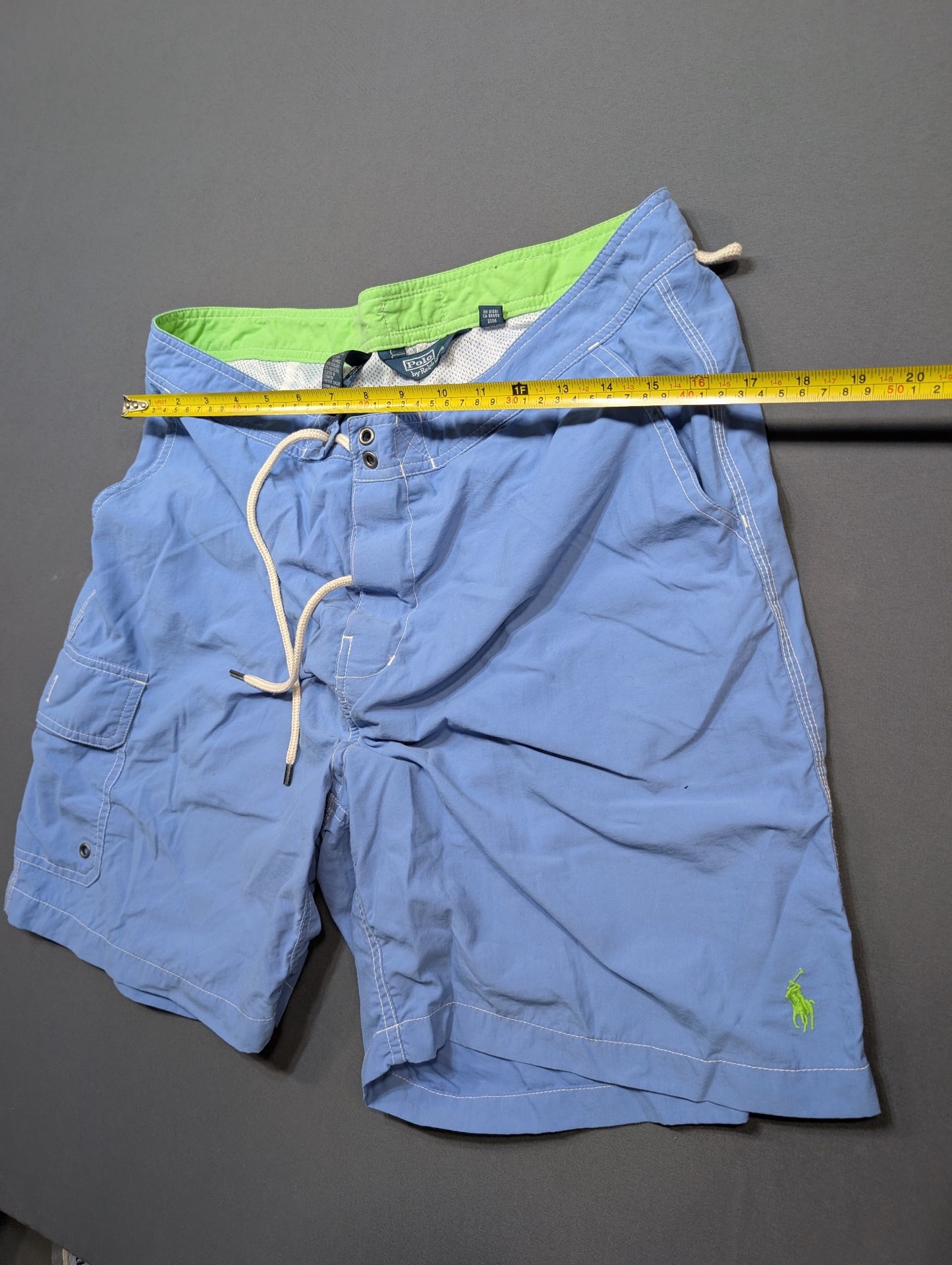 Polo Ralph Lauren Men's Board Shorts Swim Trunks Blue Size 34