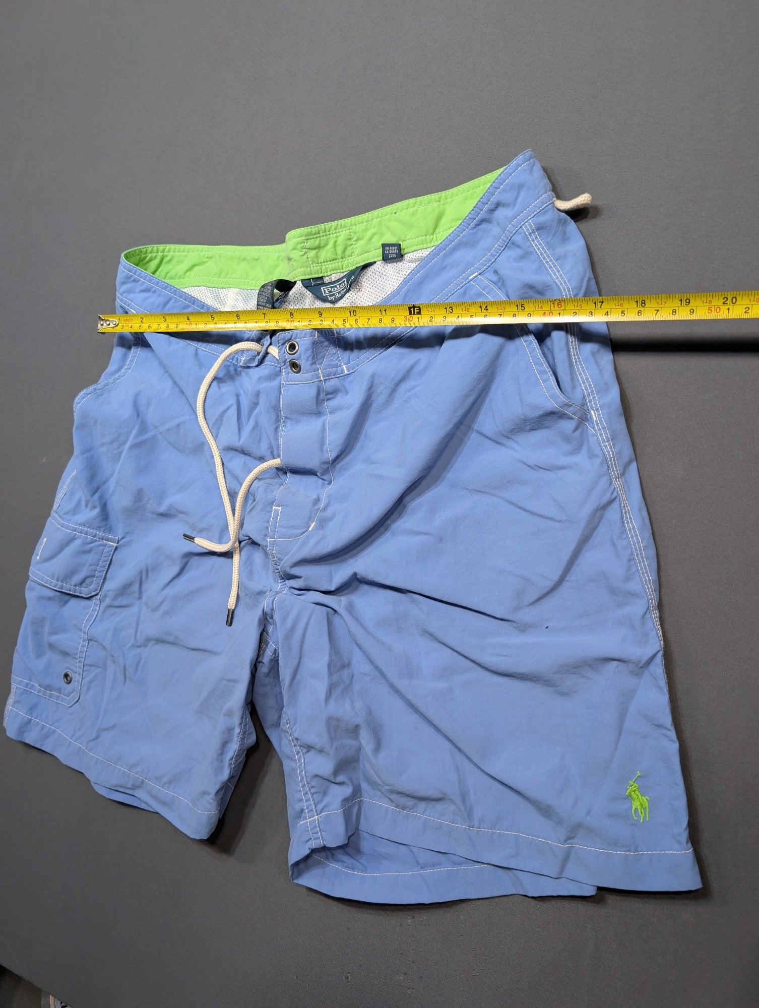 Polo Ralph Lauren Men's Board Shorts Swim Trunks Blue Size 34