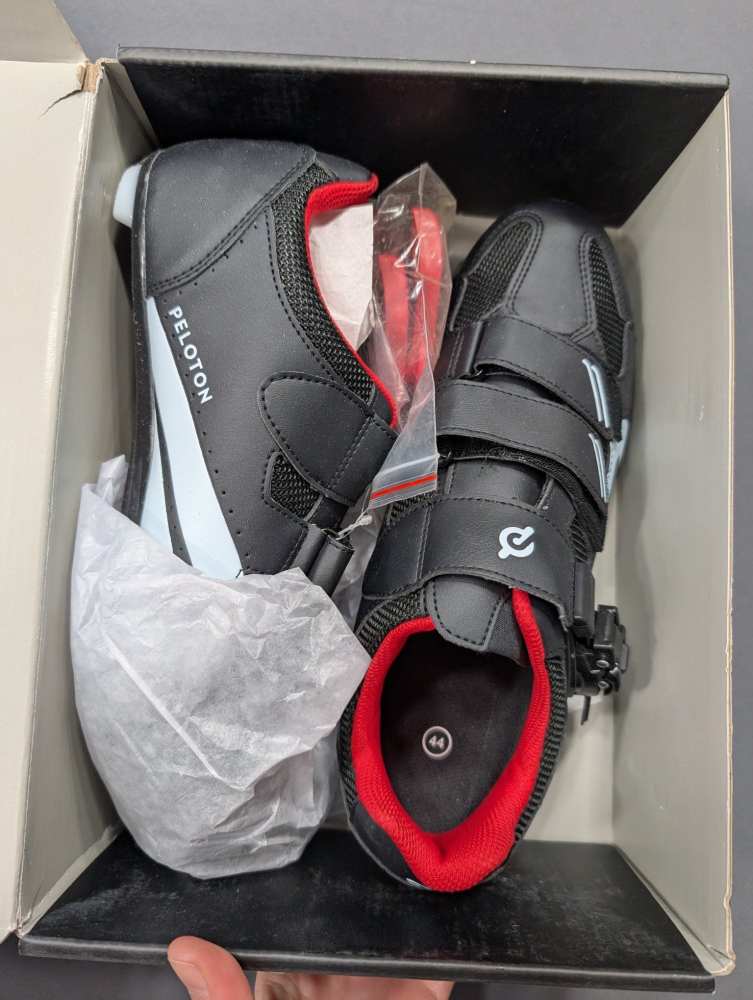 Peloton Cycling Shoes Delta-Compatible Cleats EU 44 US 10.5 Men Black