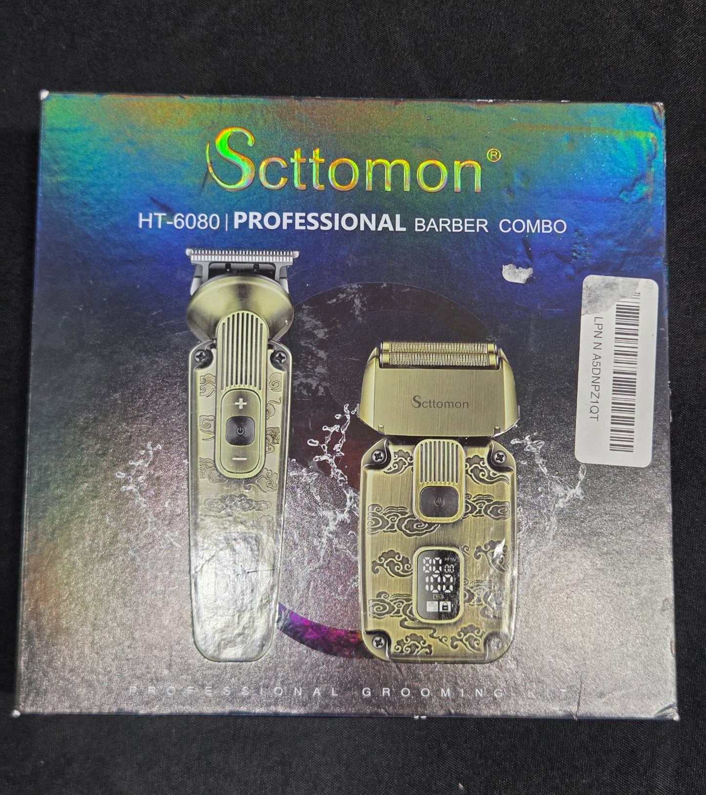 Scttomon HT-6080 Professional Barber Combo Trimmer & Shaver Kit