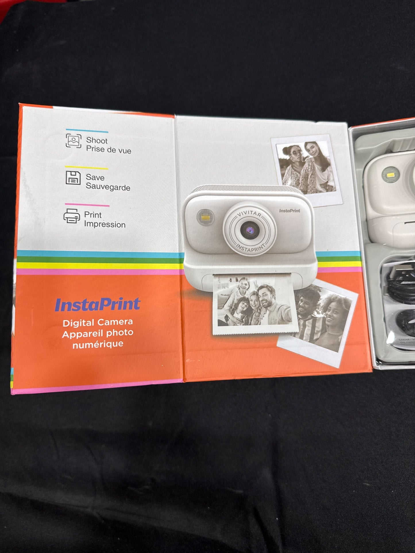 Vivitar InstaPrint Digital Camera w/ Built-In Instant Printer White