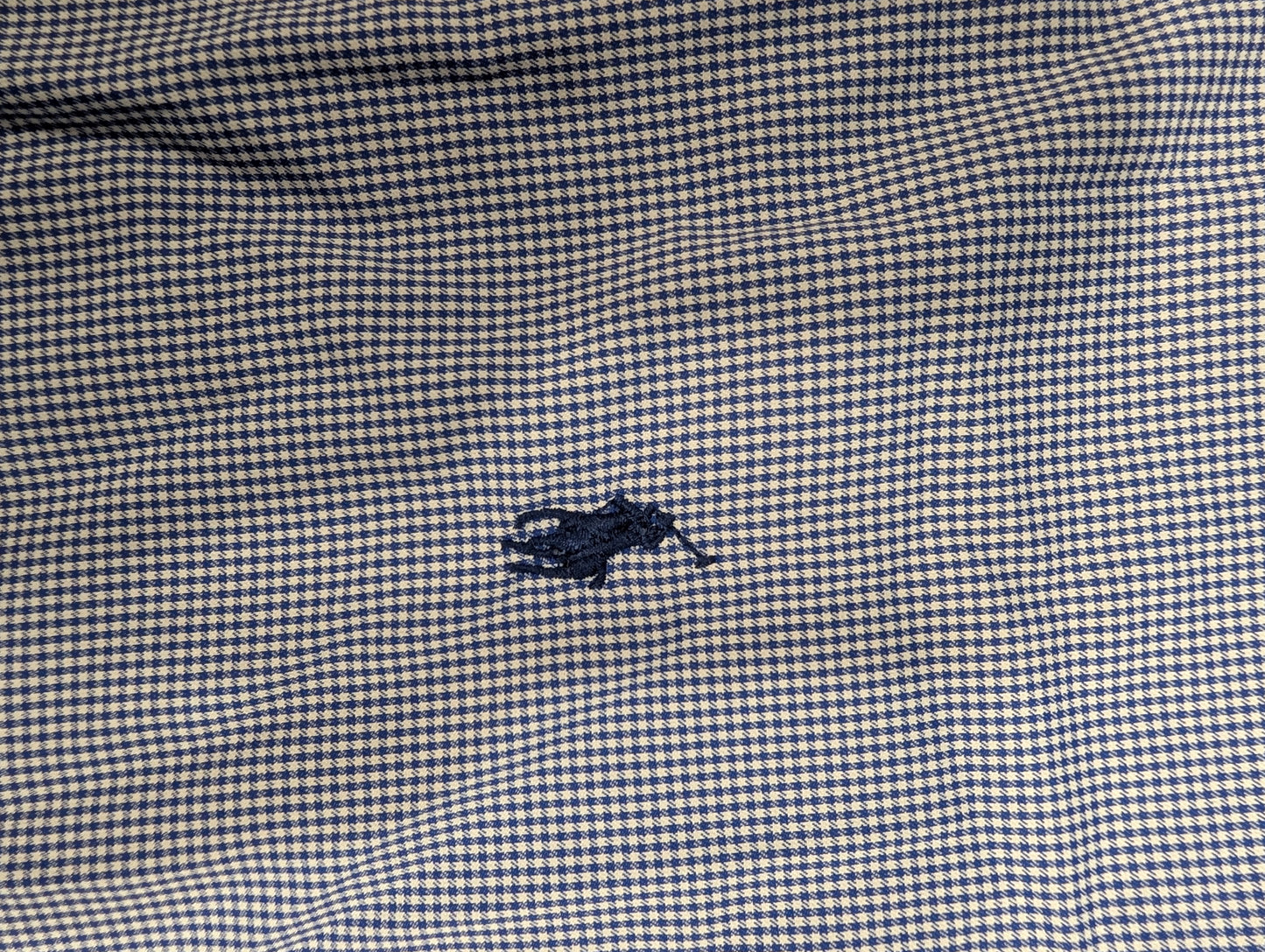 Ralph Lauren Classic Fit Performance Shirt, Blue Gingham, Like New