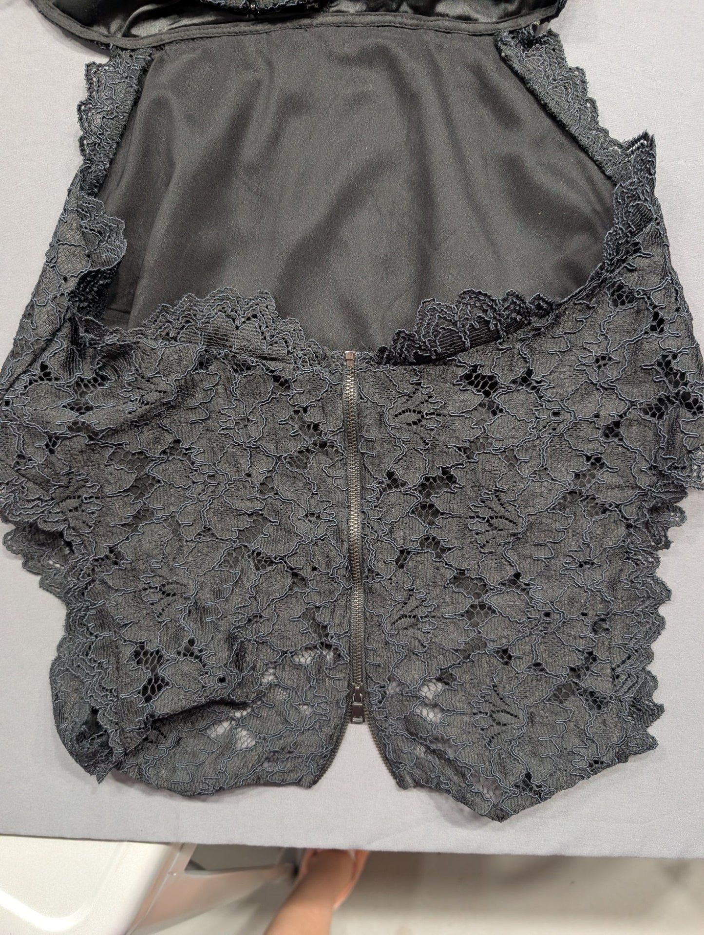 Alexis Black Lace Wide-Leg Jumpsuit Size L Cut-Out Waist