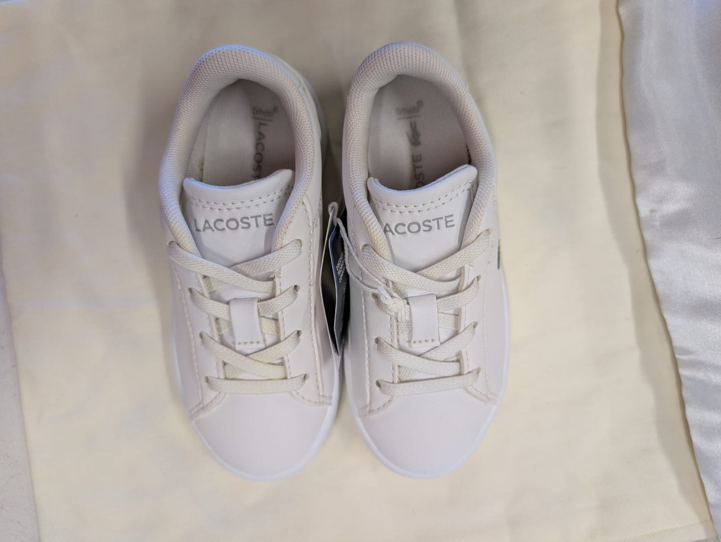 Lacoste Carnaby White Trainers (Kids, Size 24 EU)