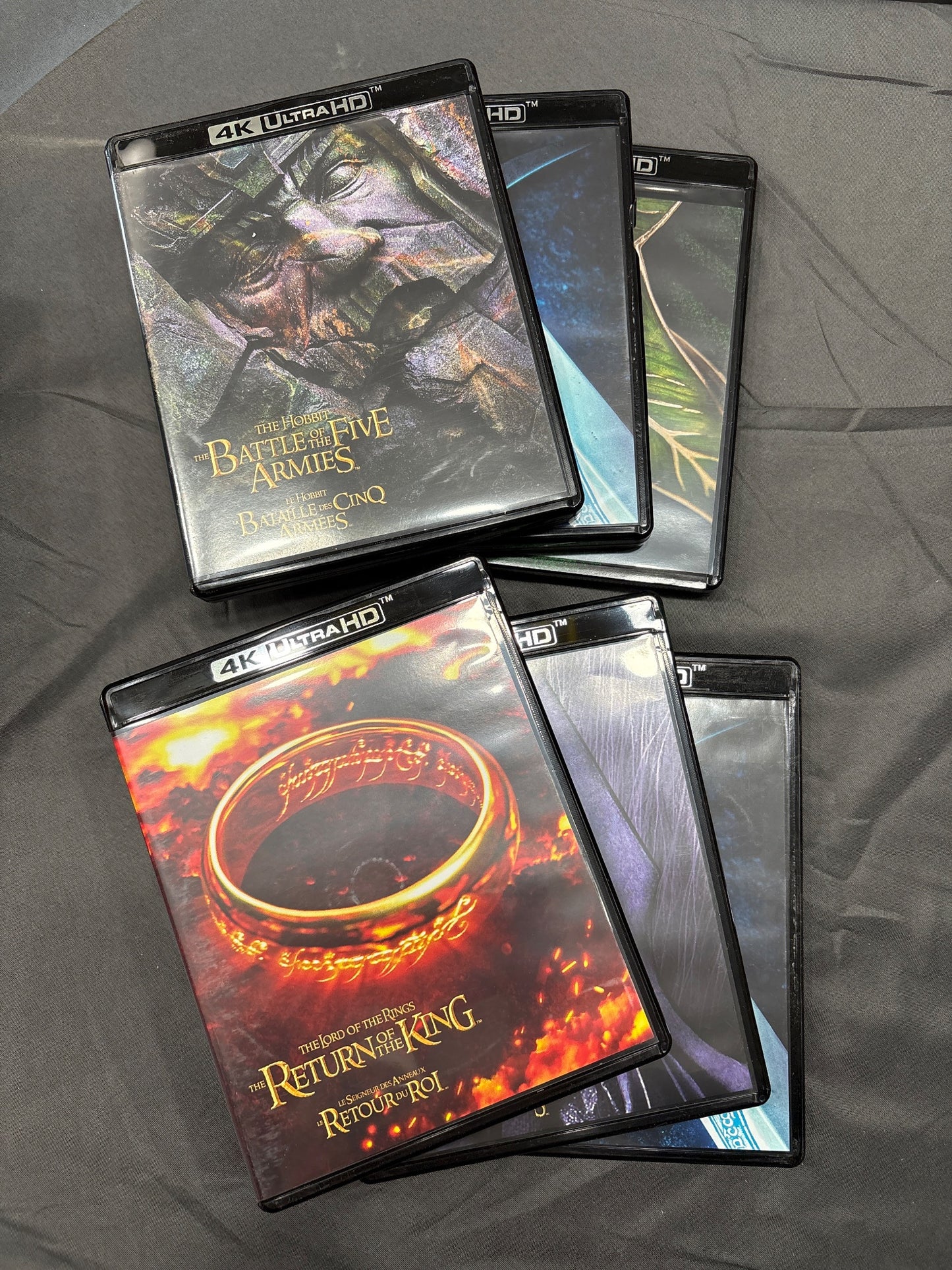 Middle-Earth 6-Film 4K UHD Blu-Ray Collection LOTR & Hobbit